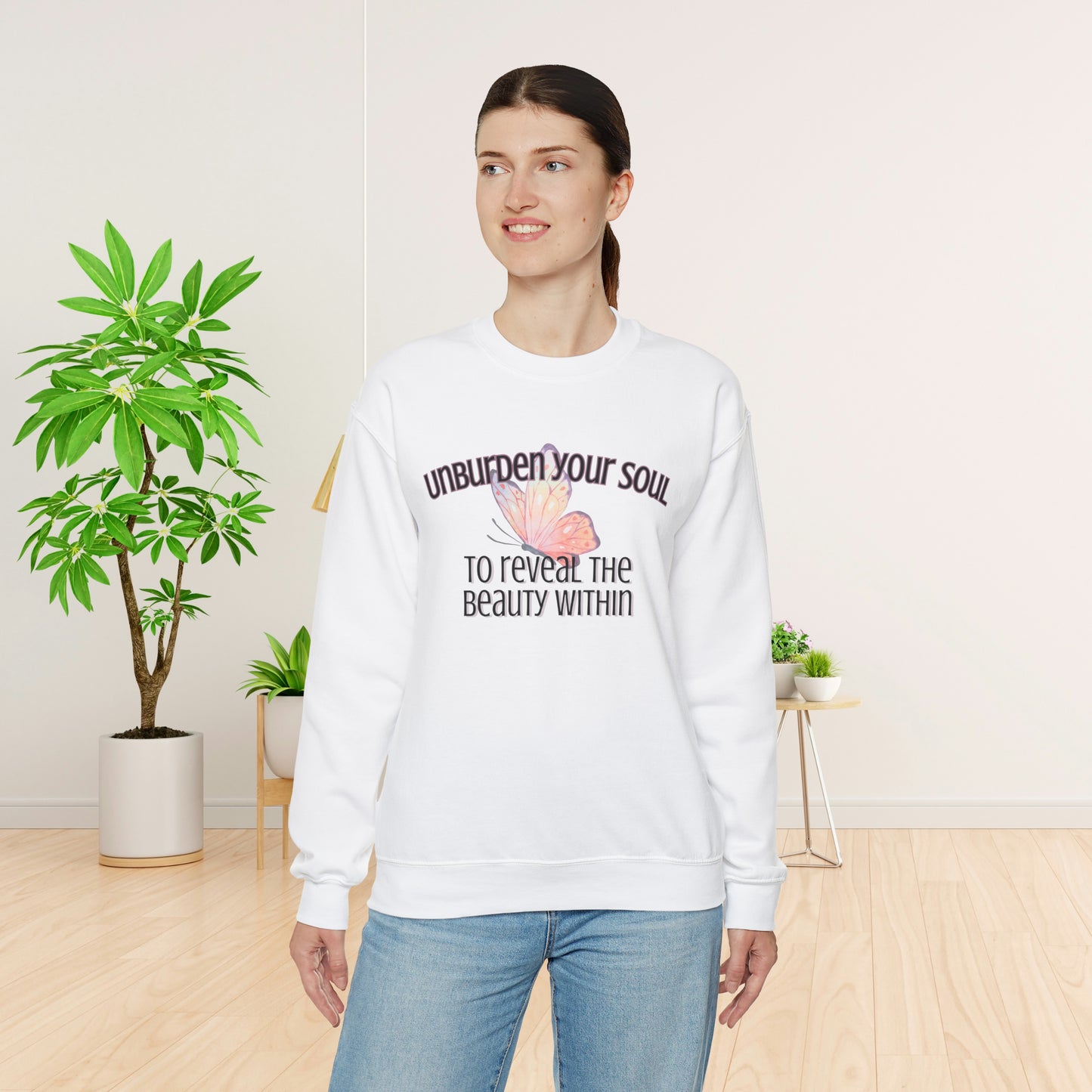 Unburden Your Soul, Motivational and Inspirational Gift Sweatshirt