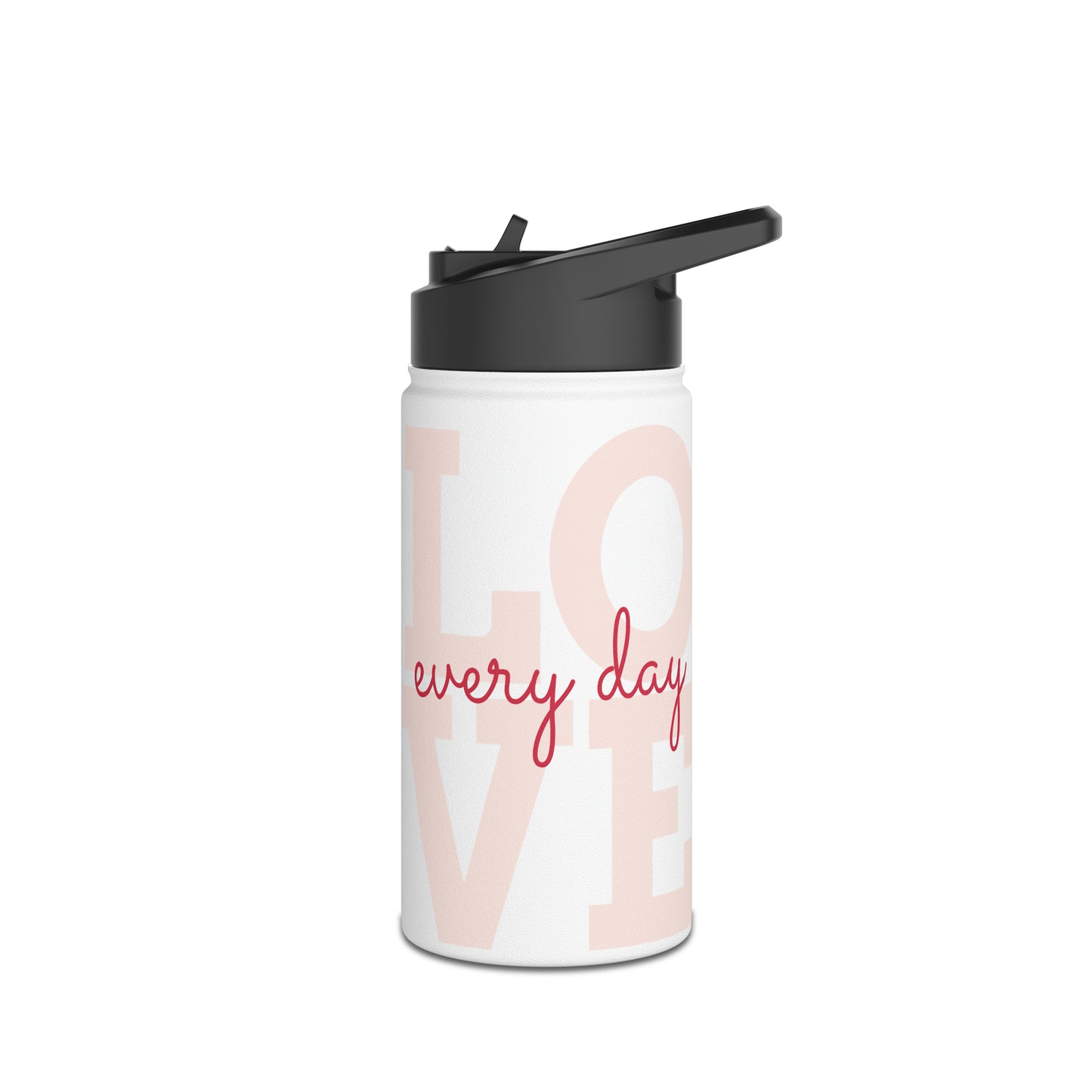 Love Everyday Stainless Steel Water Bottle, Standard Lid