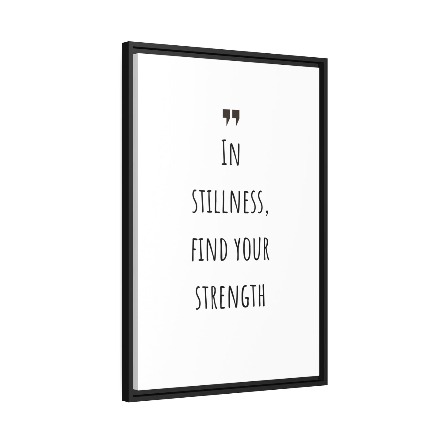 Inspiration Print Gift, Motivational Matte Canvas, Black Frame, Find Your Strength