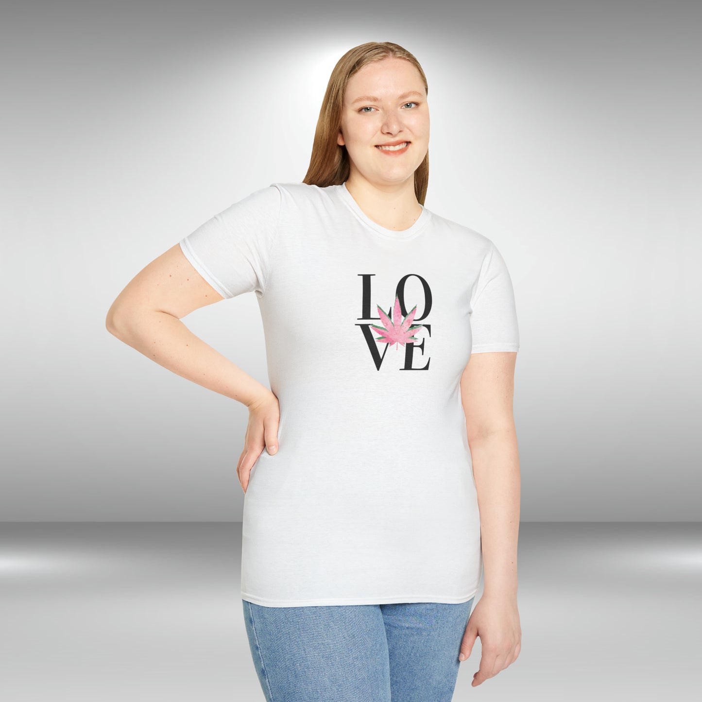 LOVE Cannabis T-Shirt Unisex Softstyle T-Shirt