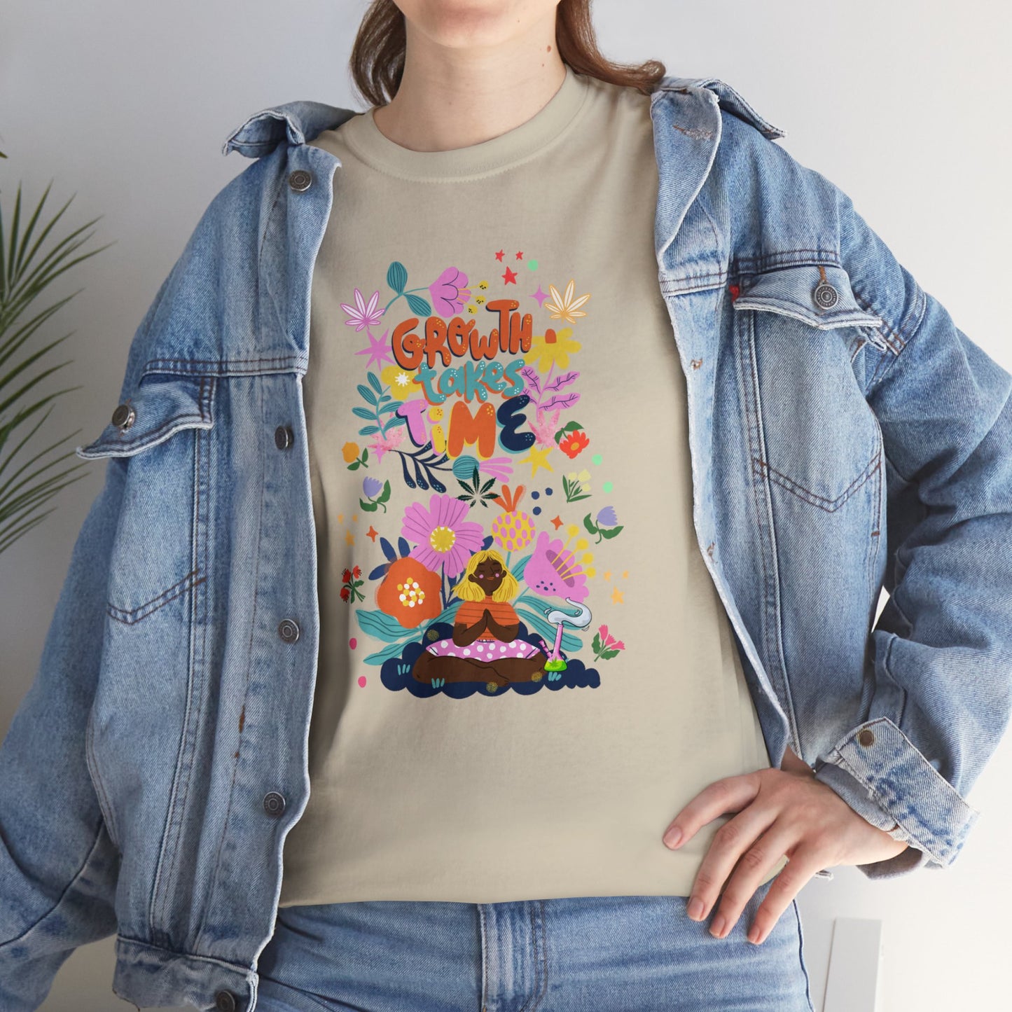 Growth Takes Time - Meditation T-shirt