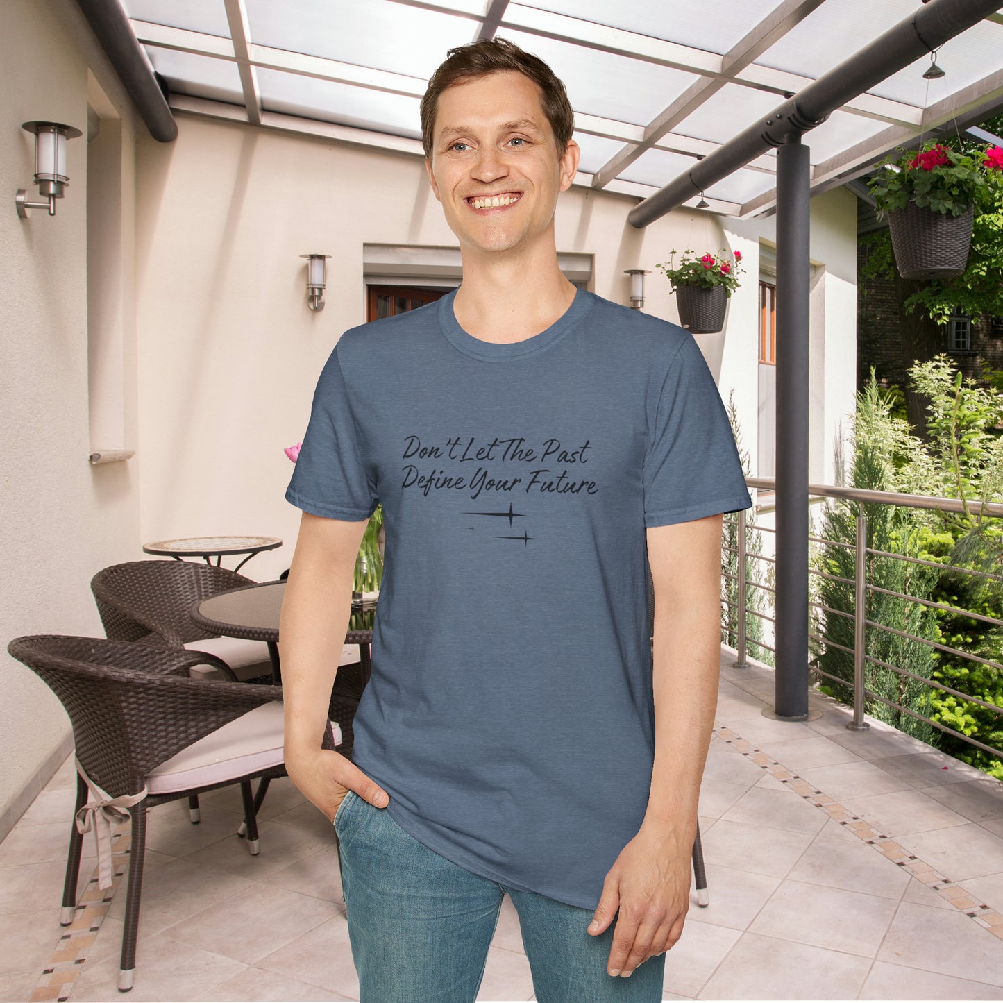 The Future is Yours Don't Let the Past Define You Look forward Gift Unisex Softstyle T-Shirt