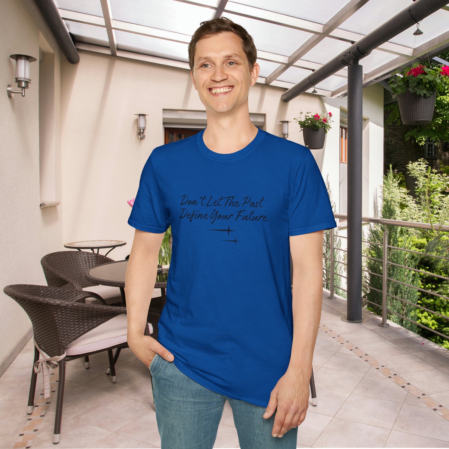 The Future is Yours Don't Let the Past Define You Look forward Gift Unisex Softstyle T-Shirt