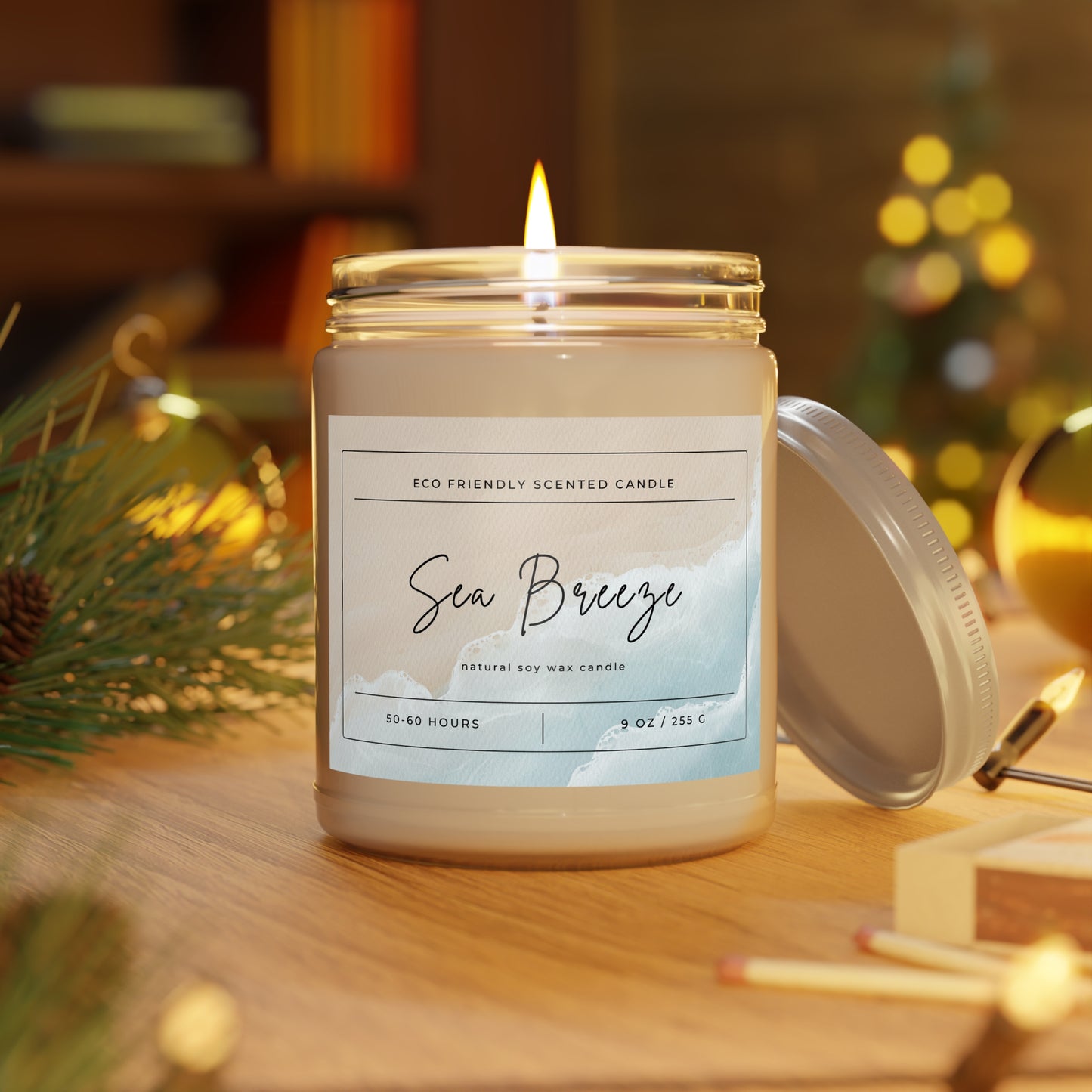 Sea Breeze Relaxing Scented Candles, 9oz