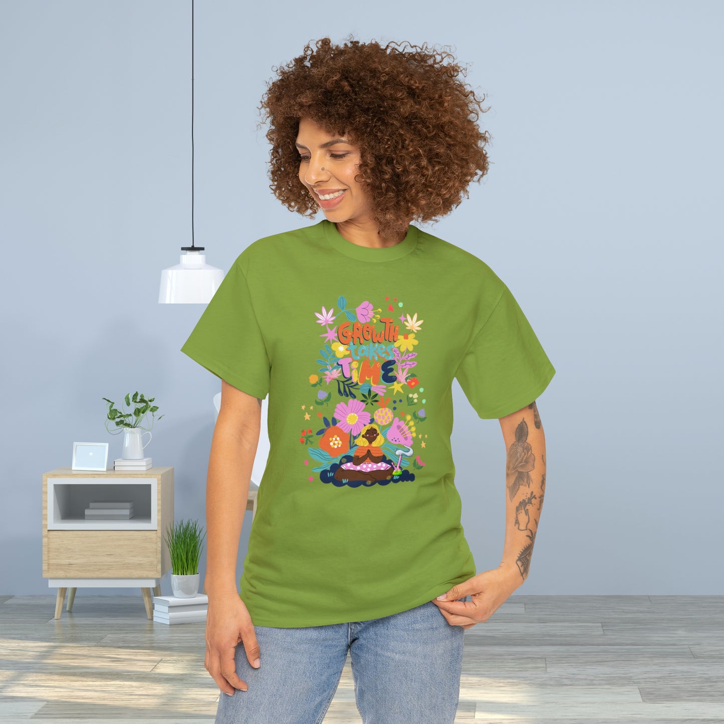 Growth Takes Time - Meditation T-shirt