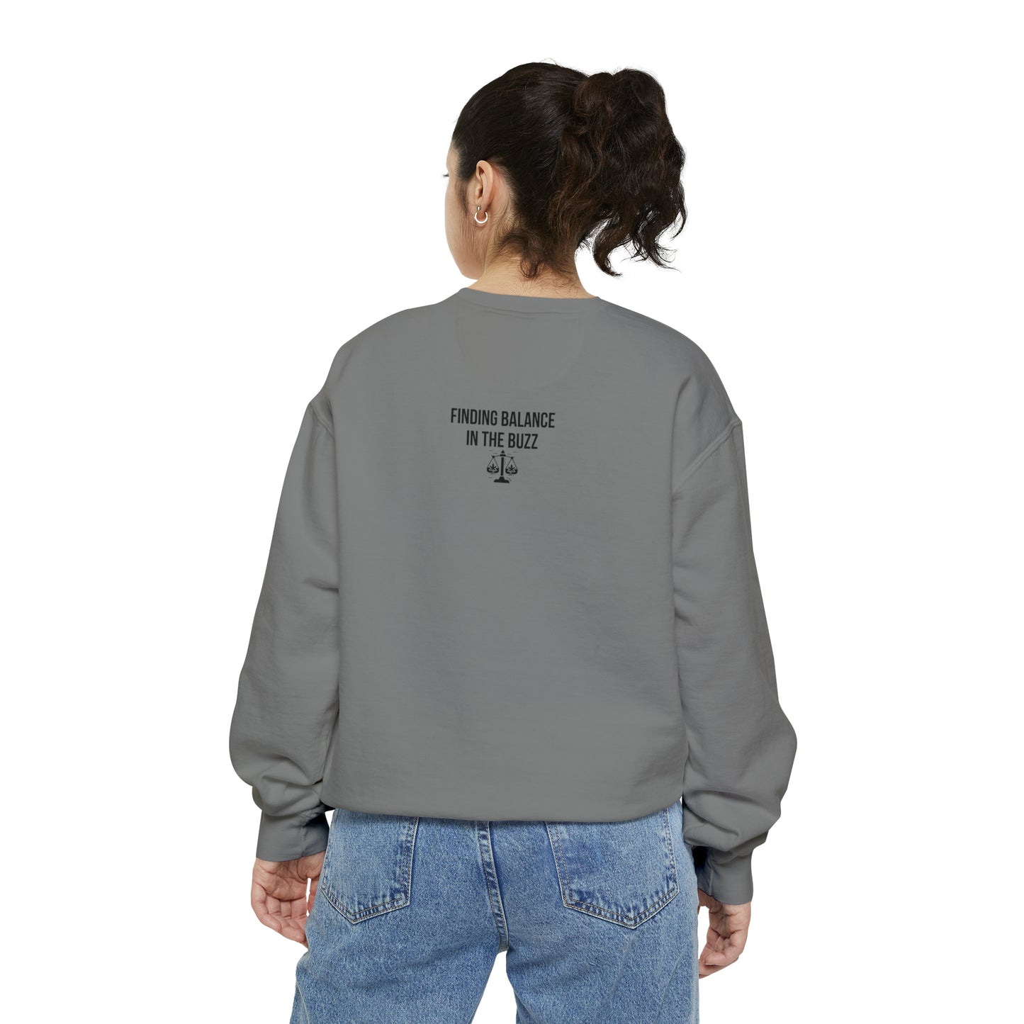 Keep Calm and Relax Cannabis Garment-Dyed Sweatshirt