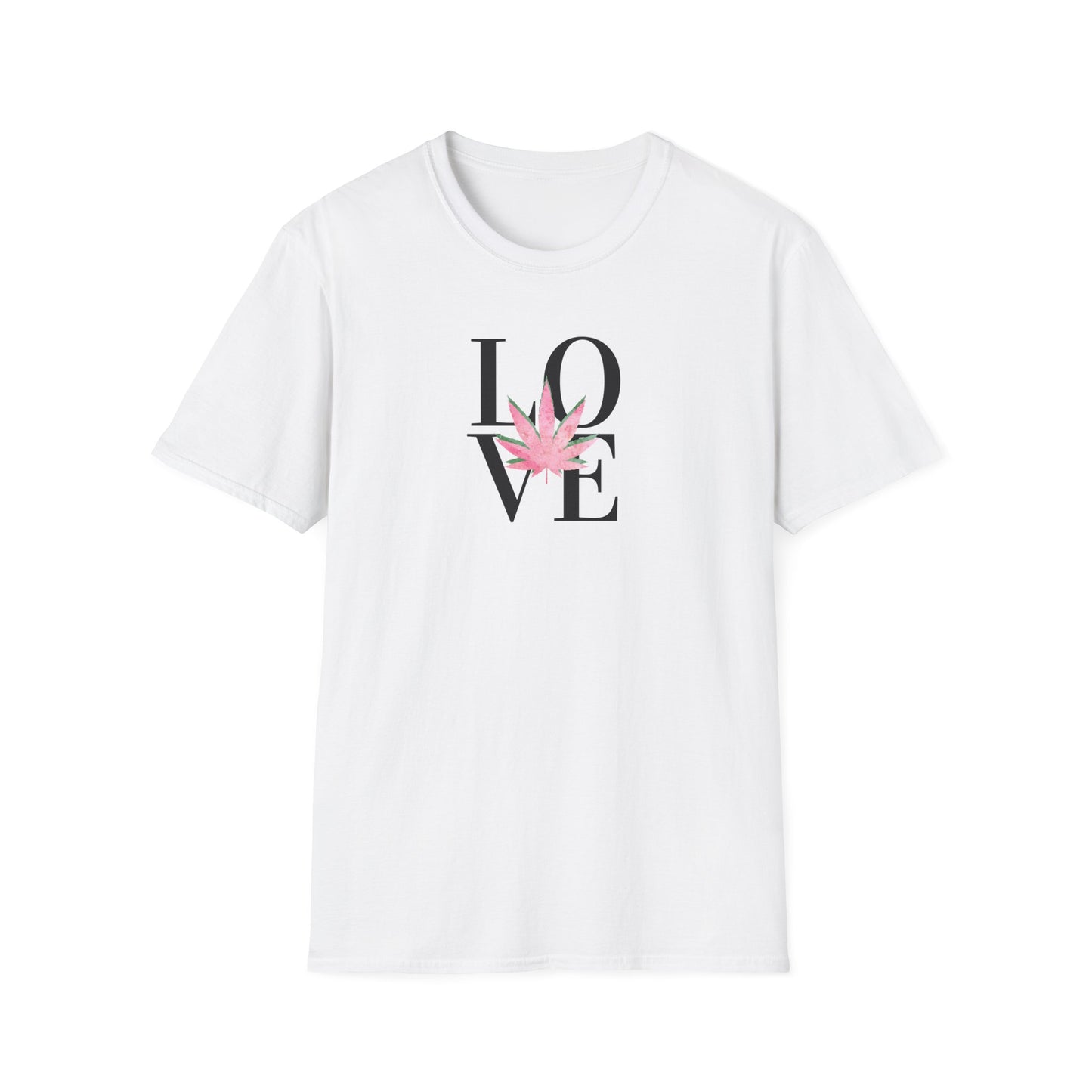 LOVE Cannabis T-Shirt Unisex Softstyle T-Shirt