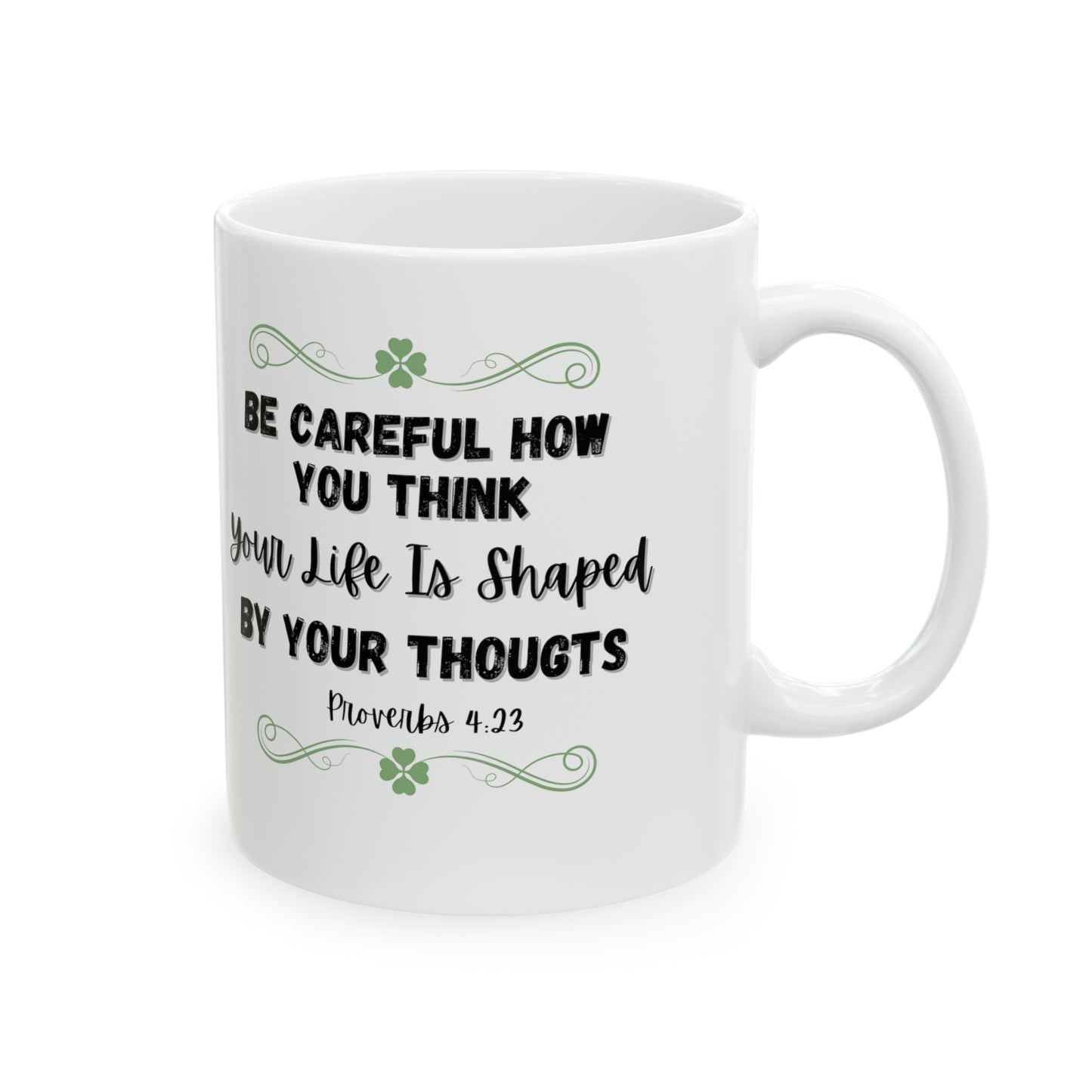 Faith Inspired Proverbs Gift Ceramic Mug, 11oz