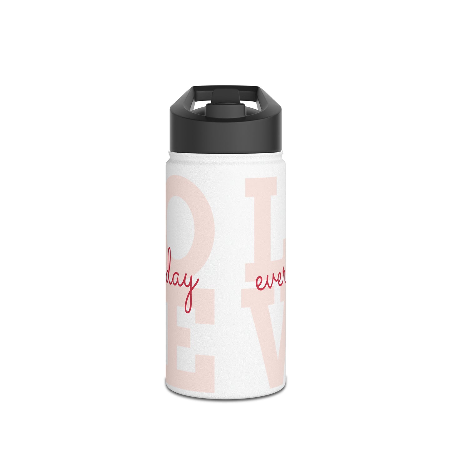 Love Everyday Stainless Steel Water Bottle, Standard Lid