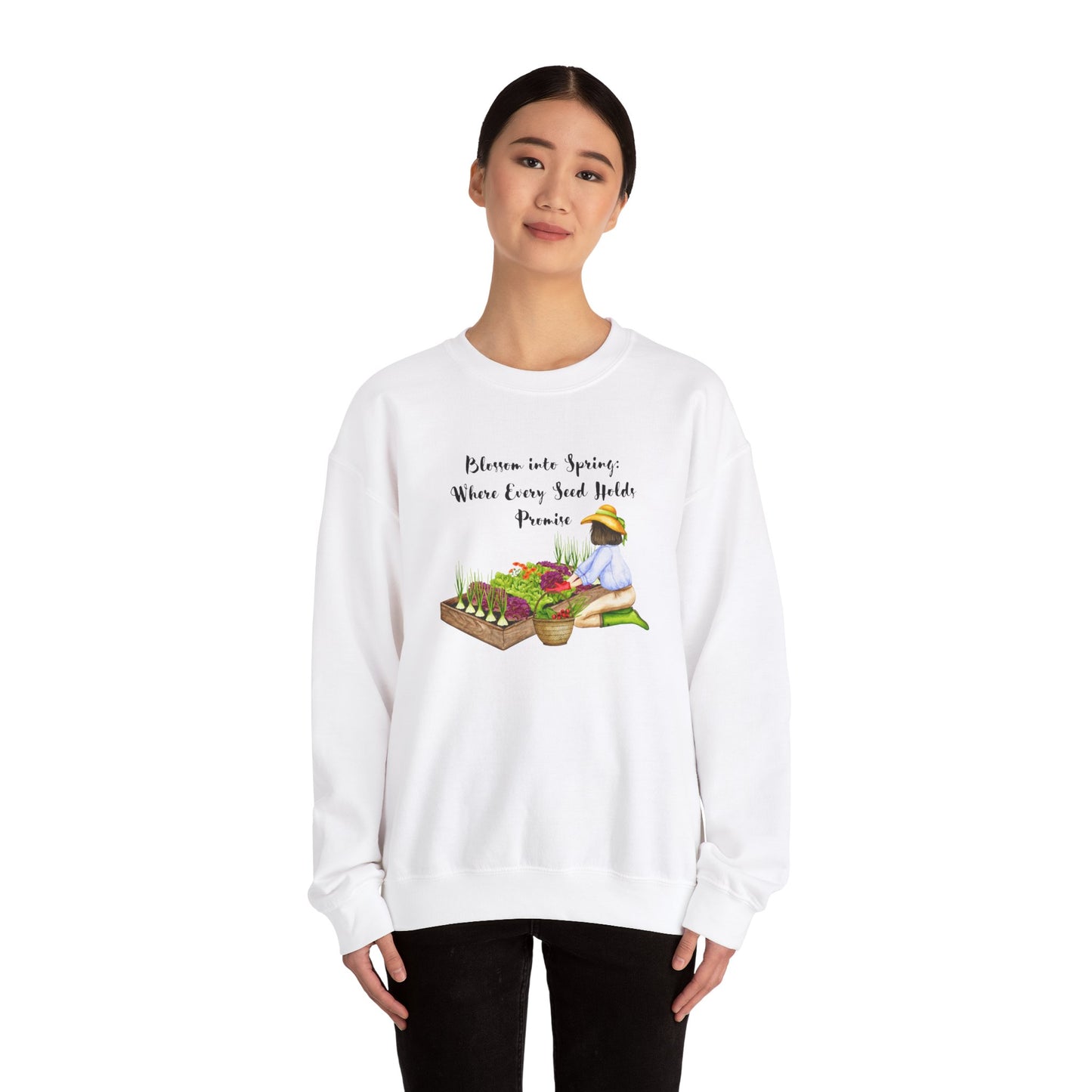 Gardener Gift, Spring Gardening, Spring Gift for Gardner, Grandmother Gift, Mom Gift Unisex Heavy Blend™ Crewneck Sweatshirt