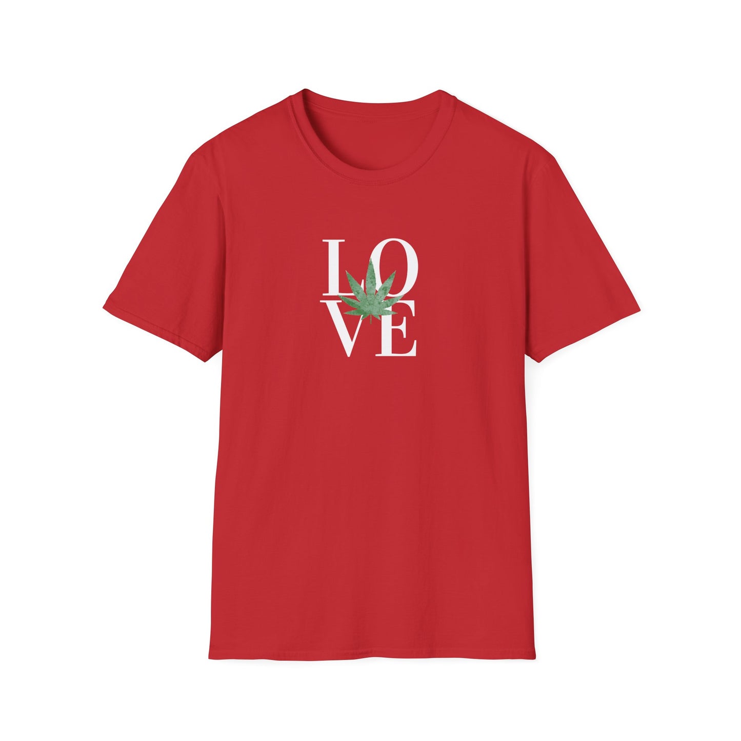 LOVE Cannabis T-Shirt Unisex Softstyle T-Shirt