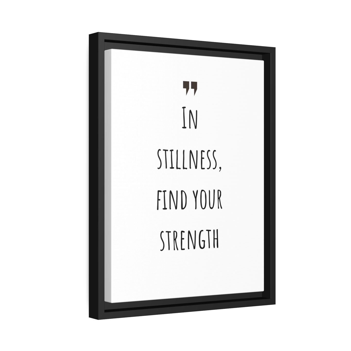 Inspiration Print Gift, Motivational Matte Canvas, Black Frame, Find Your Strength