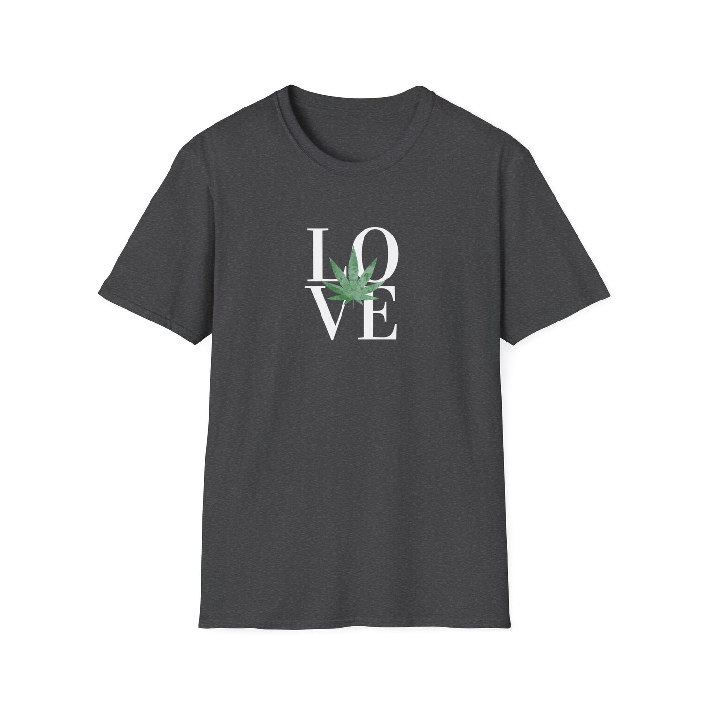 LOVE Cannabis T-Shirt Unisex Softstyle T-Shirt