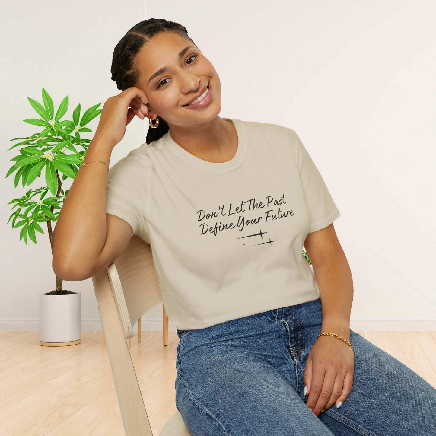 The Future is Yours Don't Let the Past Define You Look forward Gift Unisex Softstyle T-Shirt