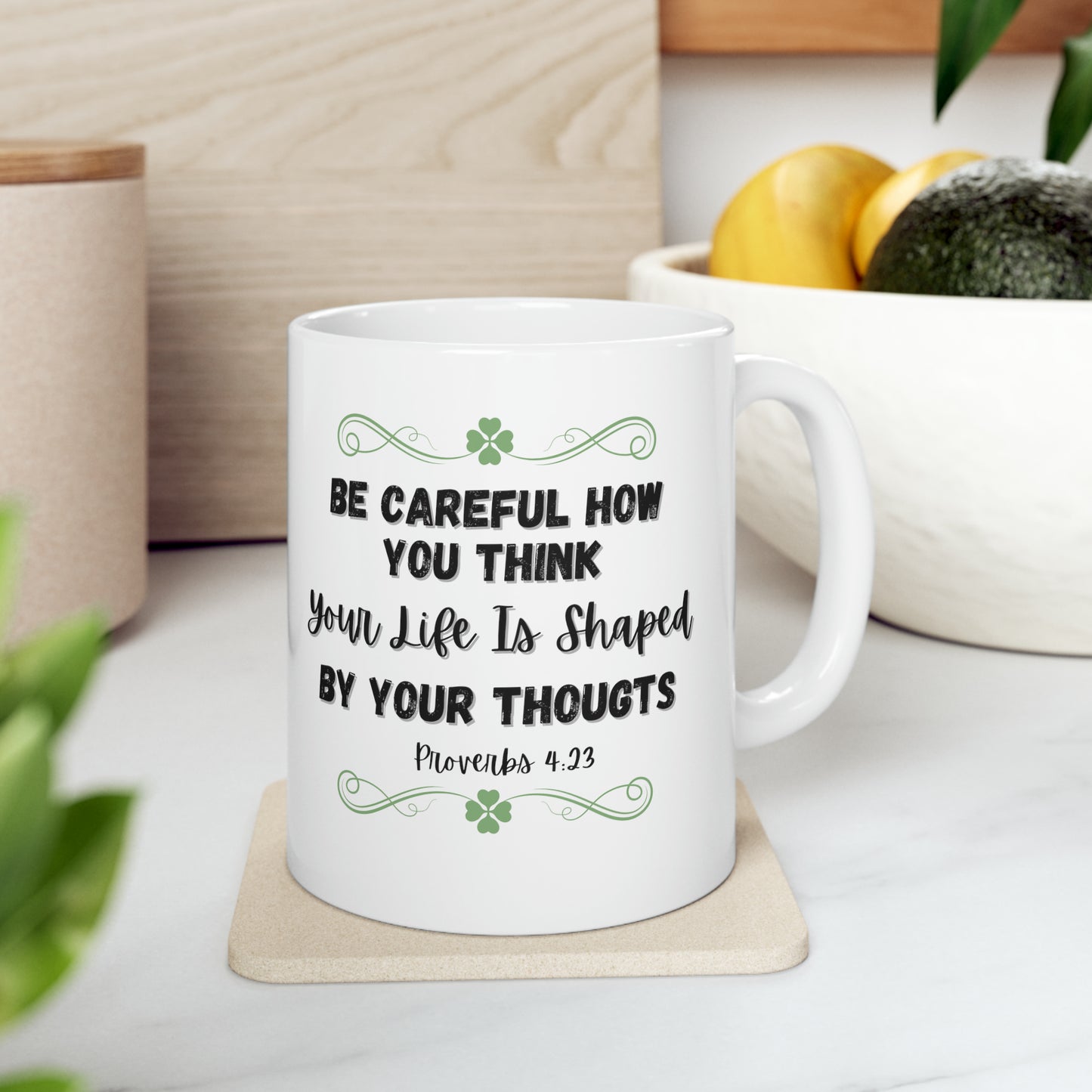 Faith Inspired Proverbs Gift Ceramic Mug, 11oz