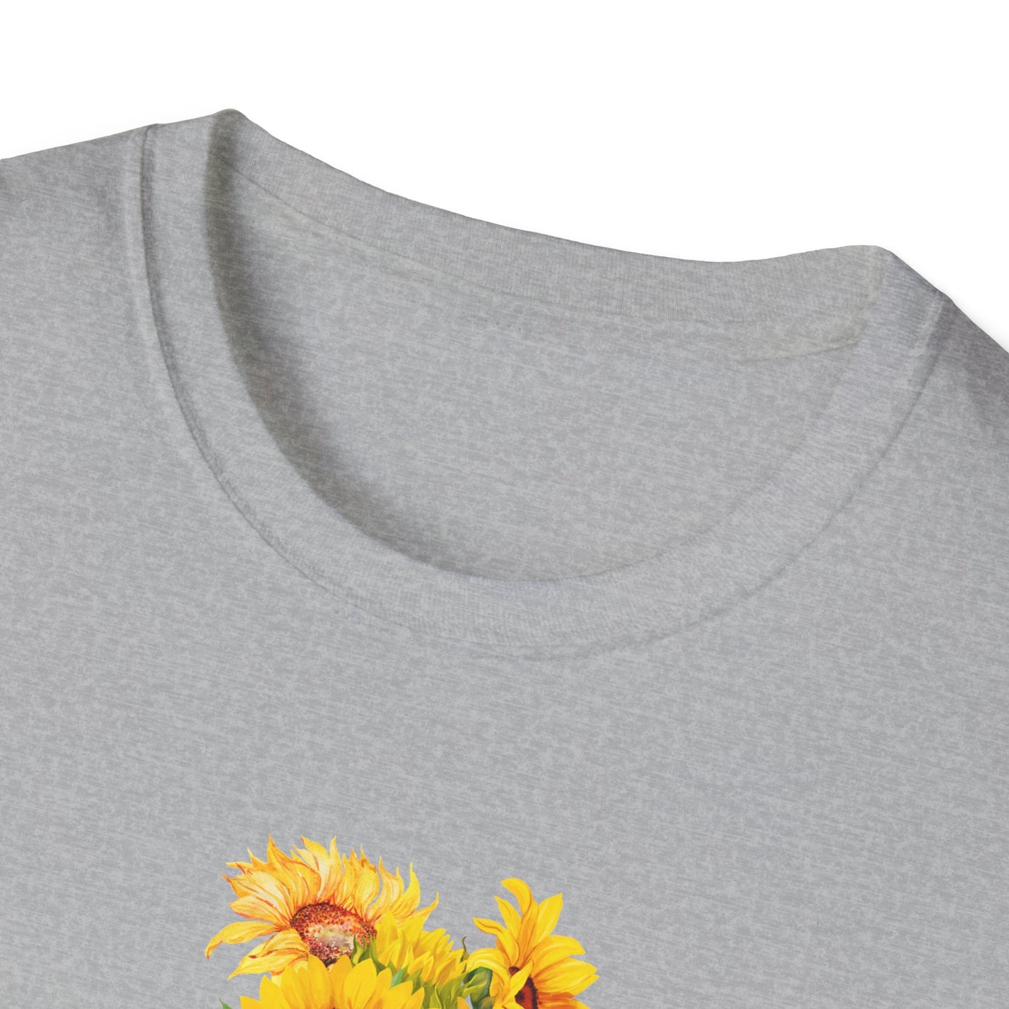 Inspirational T-Shirt Gift Bloom Boldly Sunflower Motivational Shirt