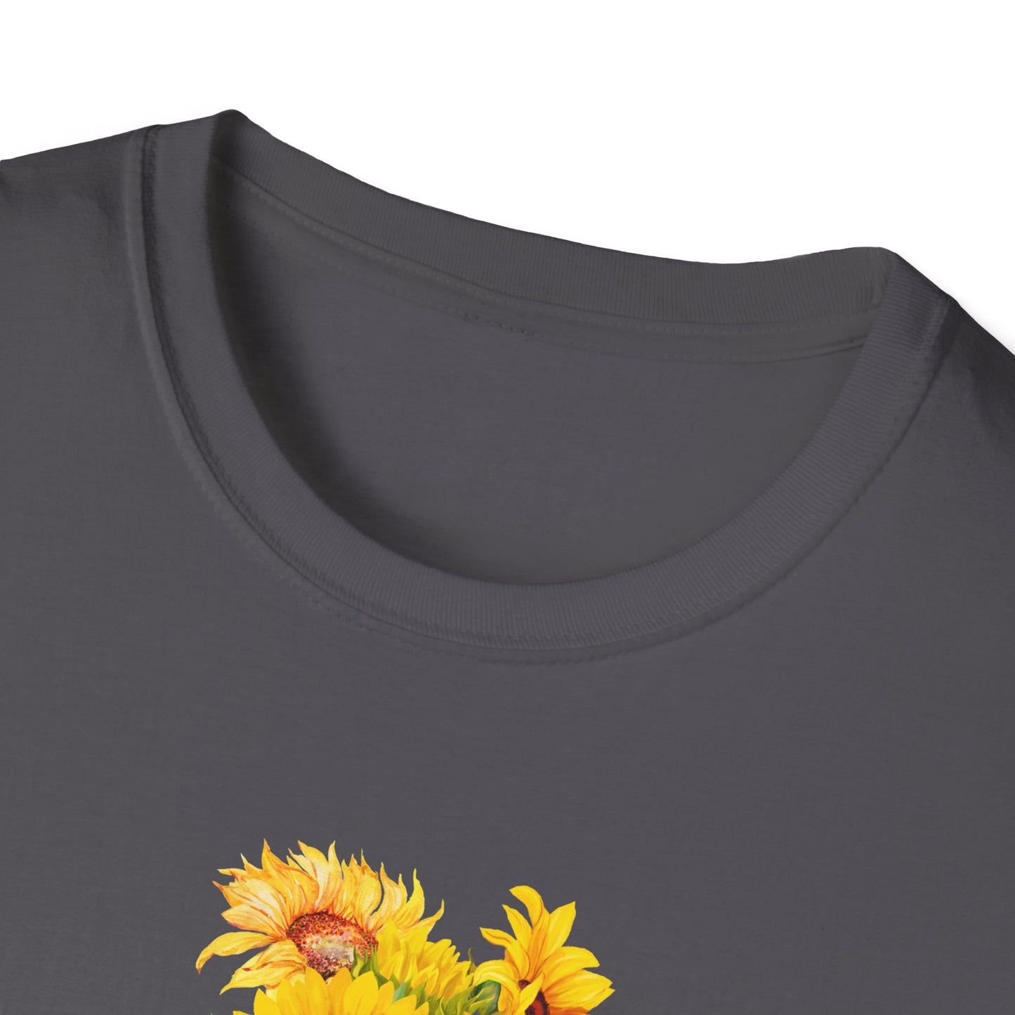 Inspirational T-Shirt Gift Bloom Boldly Sunflower Motivational Shirt