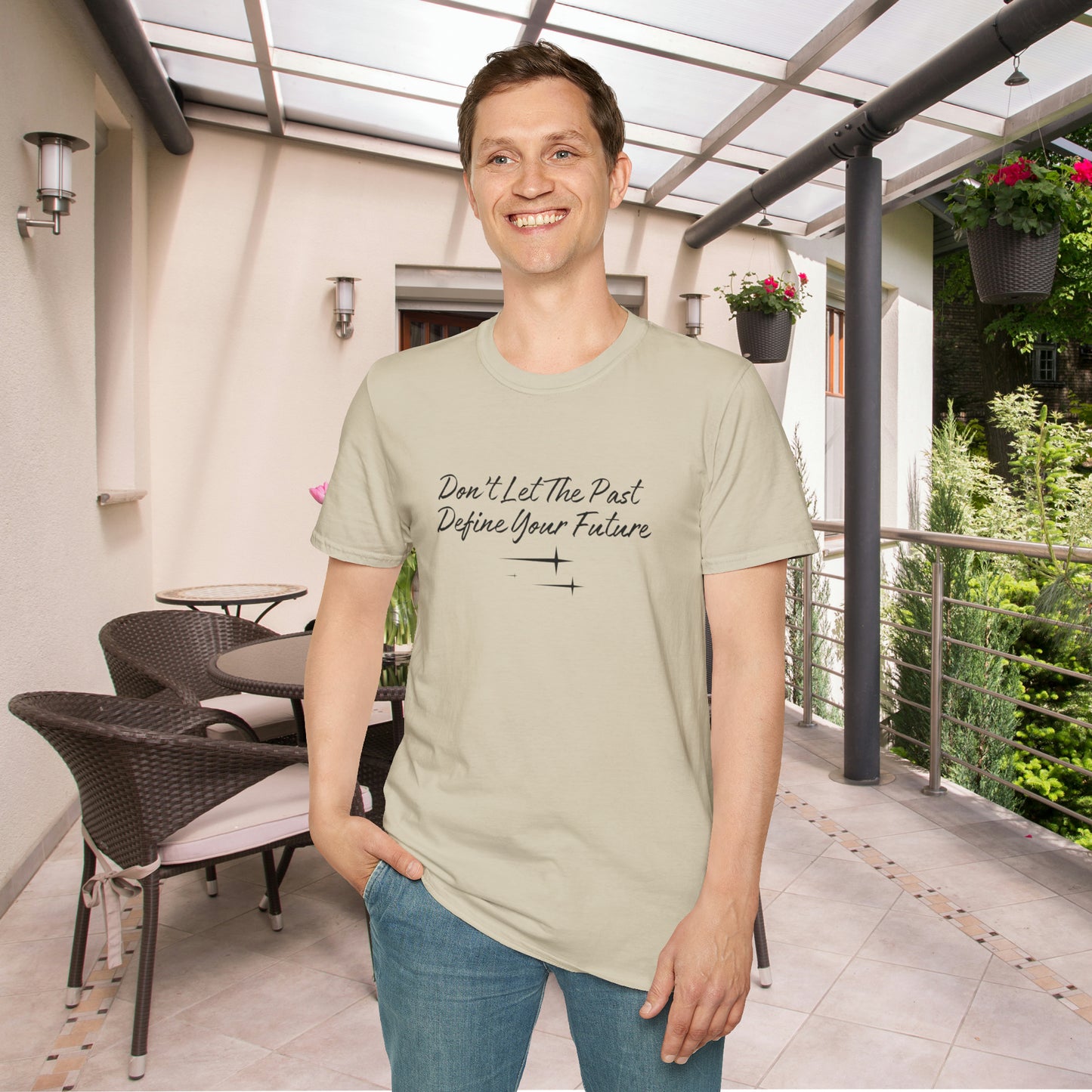 The Future is Yours Don't Let the Past Define You Look forward Gift Unisex Softstyle T-Shirt