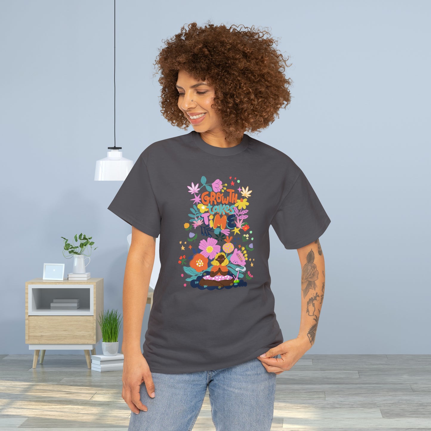 Growth Takes Time - Meditation T-shirt