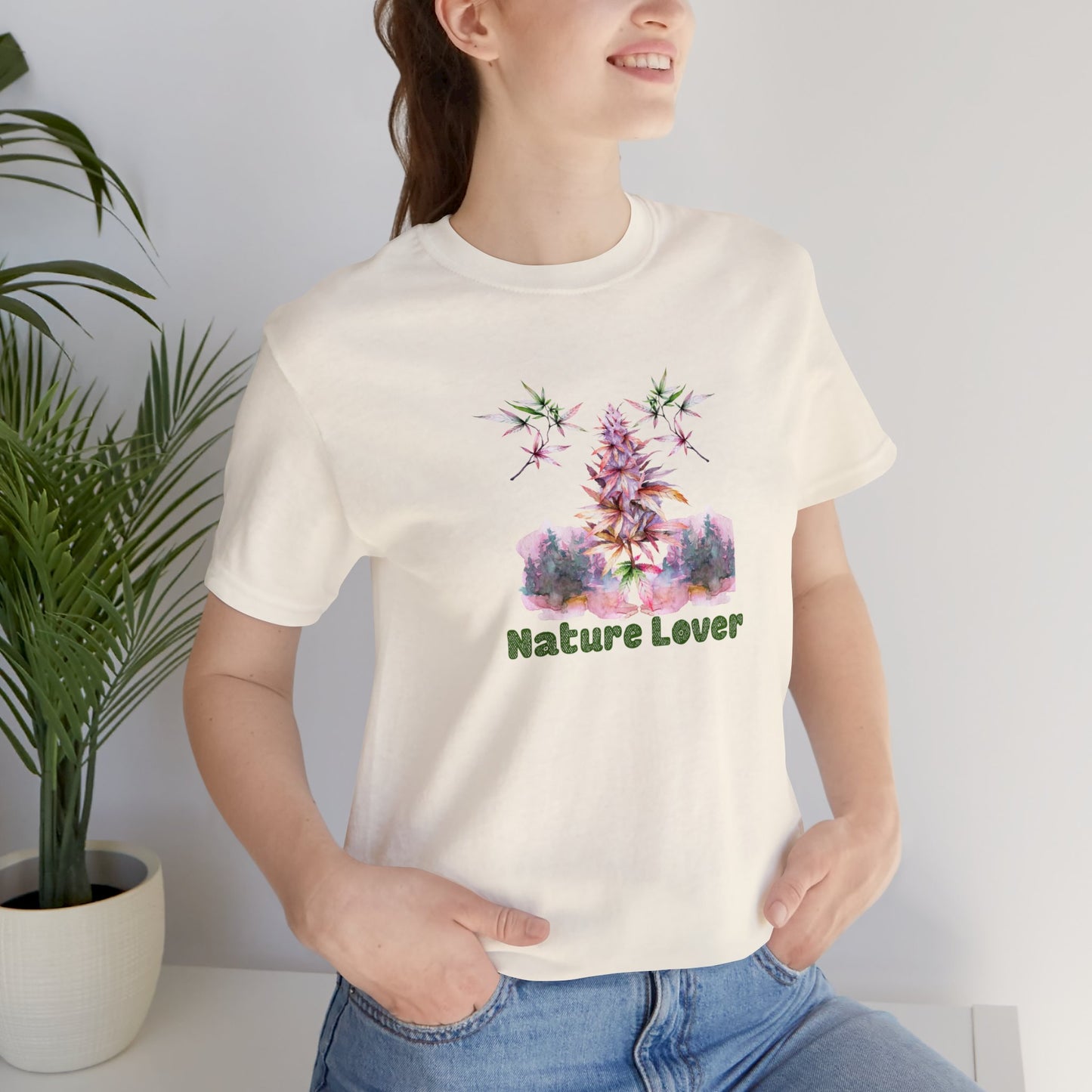 Nature Lover: Cannabis T-shirt Mary Jane Forest Mary Jane Tee Gift Tee Jersey Short Sleeve Tee