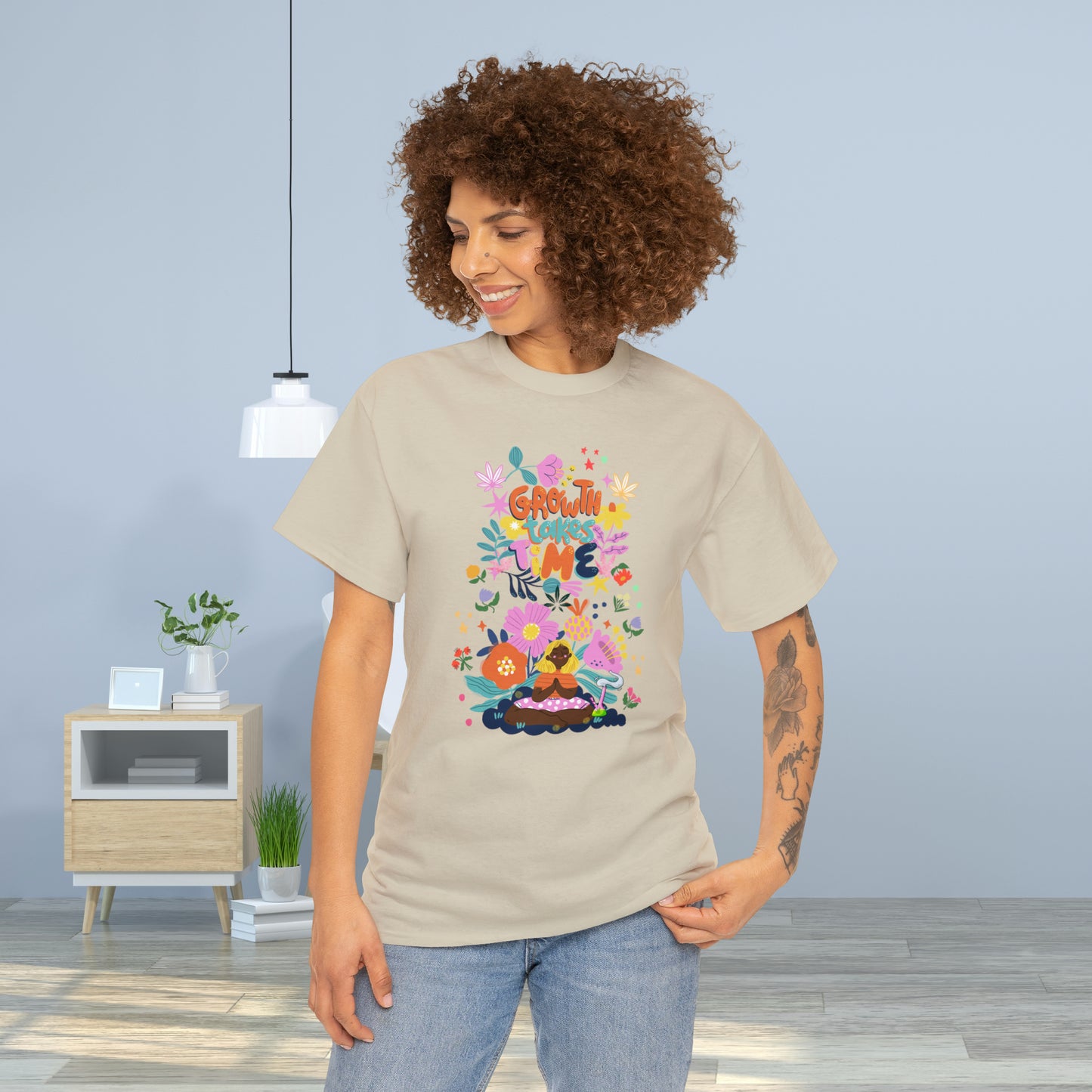 Growth Takes Time - Meditation T-shirt