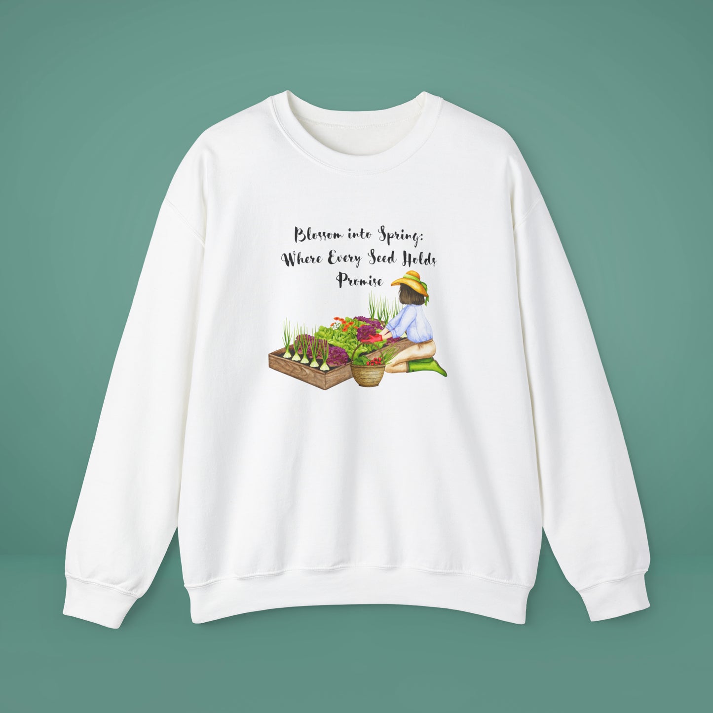 Gardener Gift, Spring Gardening, Spring Gift for Gardner, Grandmother Gift, Mom Gift Unisex Heavy Blend™ Crewneck Sweatshirt