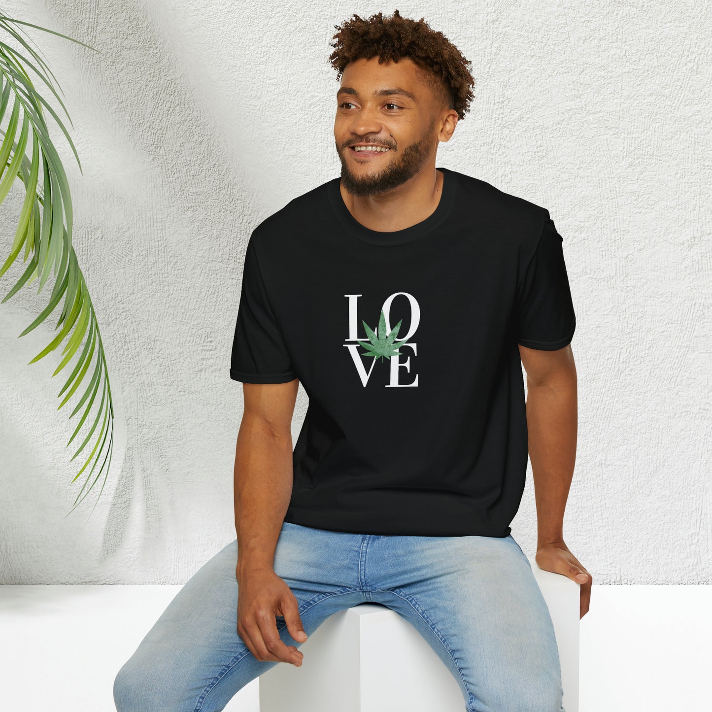 LOVE Cannabis T-Shirt Unisex Softstyle T-Shirt