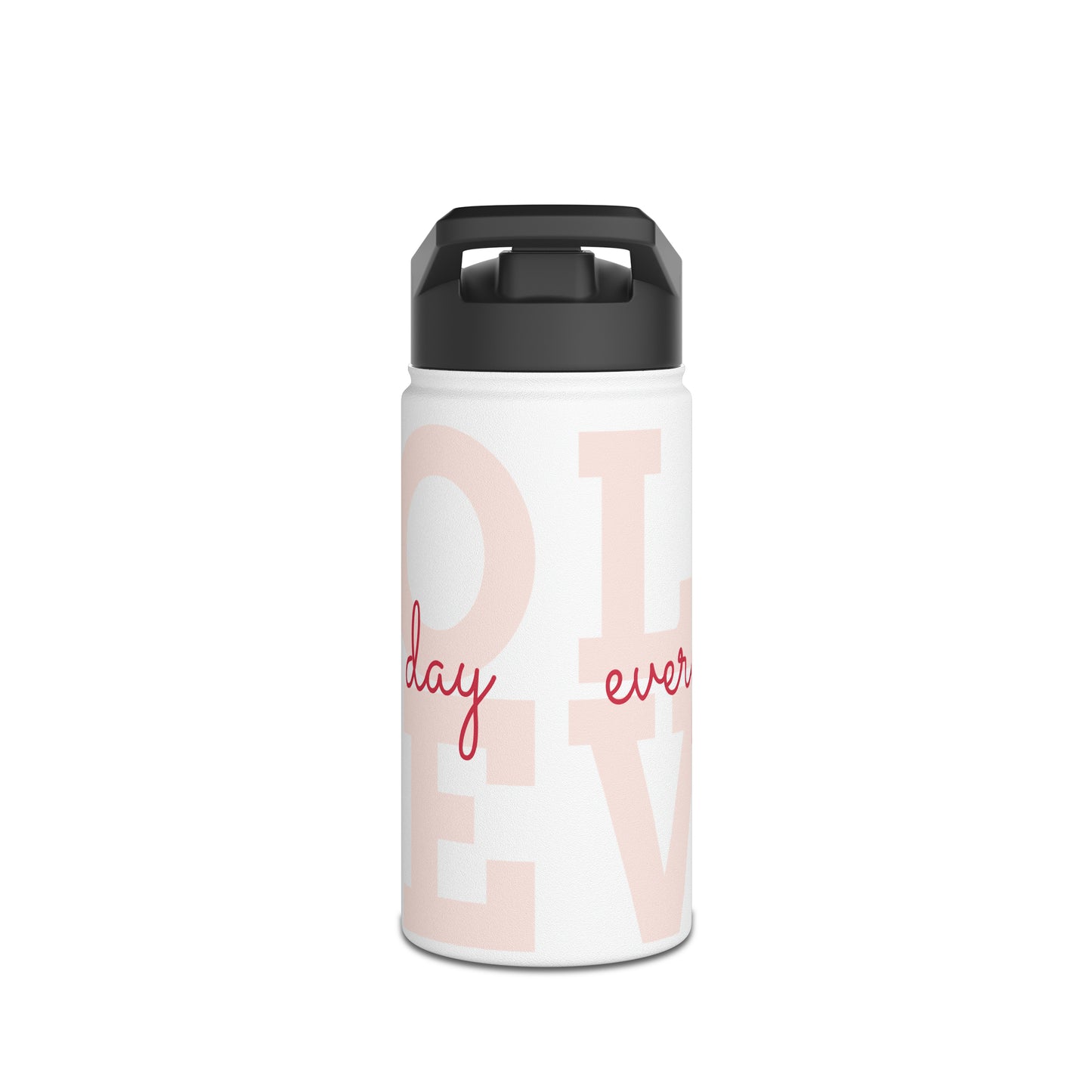 Love Everyday Stainless Steel Water Bottle, Standard Lid