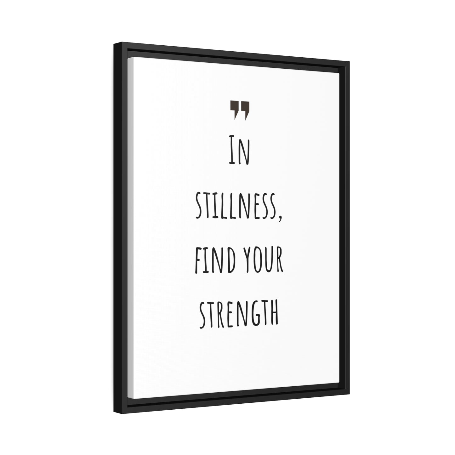 Inspiration Print Gift, Motivational Matte Canvas, Black Frame, Find Your Strength