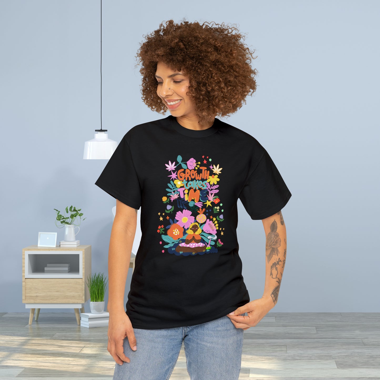 Growth Takes Time - Meditation T-shirt