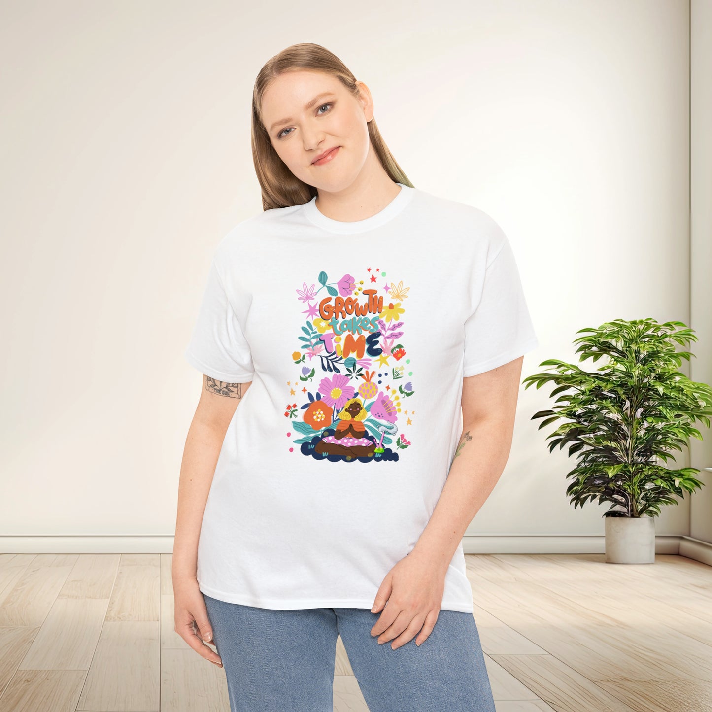 Growth Takes Time - Meditation T-shirt