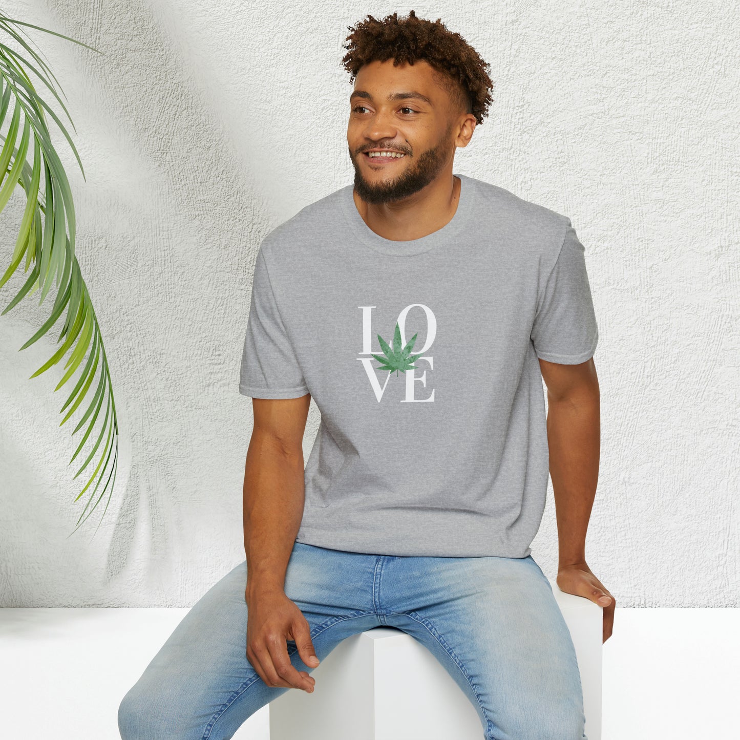 LOVE Cannabis T-Shirt Unisex Softstyle T-Shirt