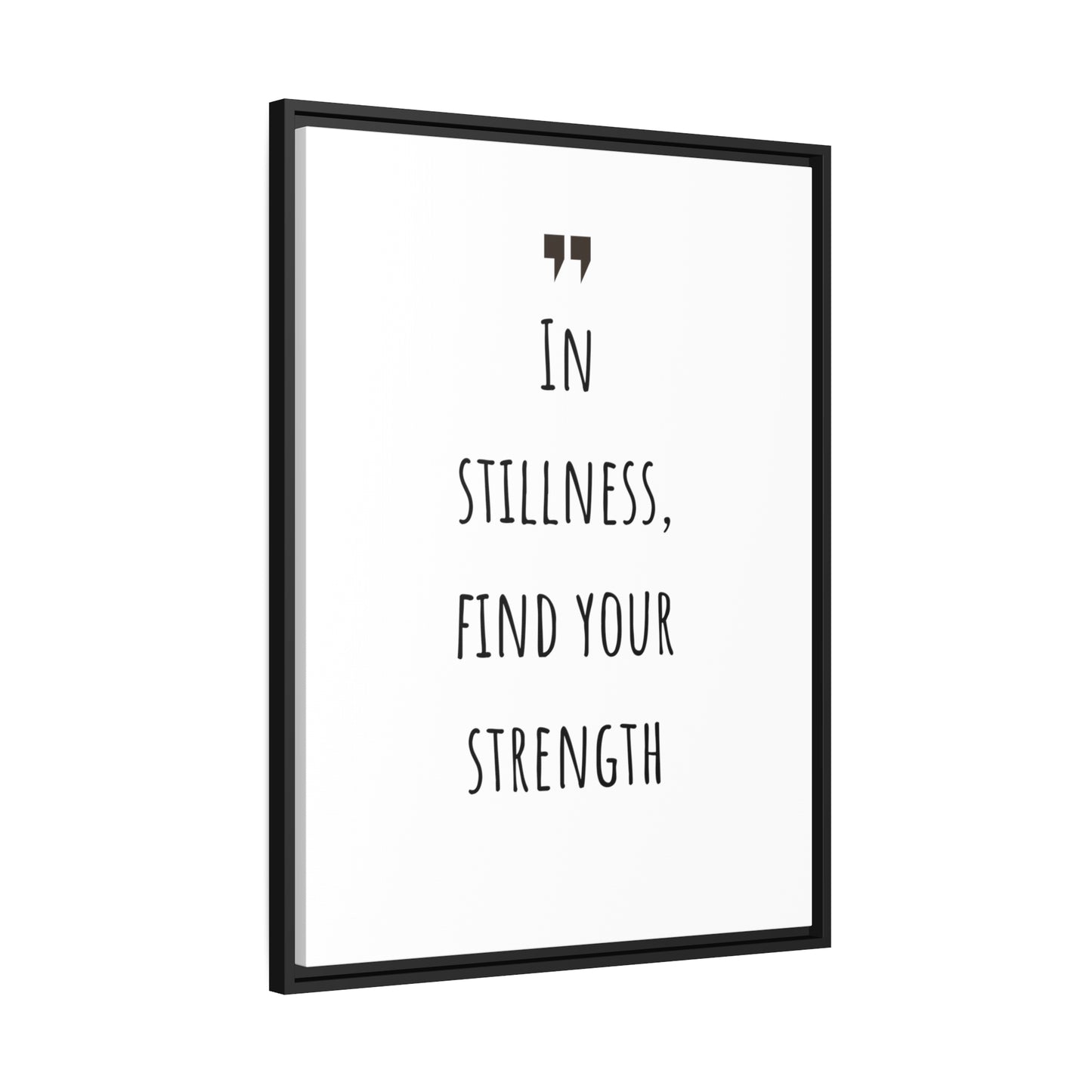 Inspiration Print Gift, Motivational Matte Canvas, Black Frame, Find Your Strength