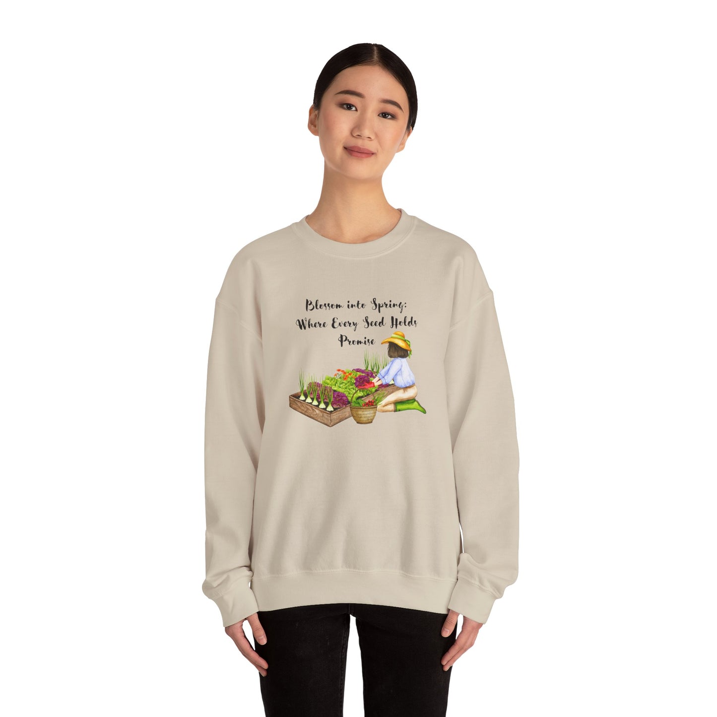 Gardener Gift, Spring Gardening, Spring Gift for Gardner, Grandmother Gift, Mom Gift Unisex Heavy Blend™ Crewneck Sweatshirt