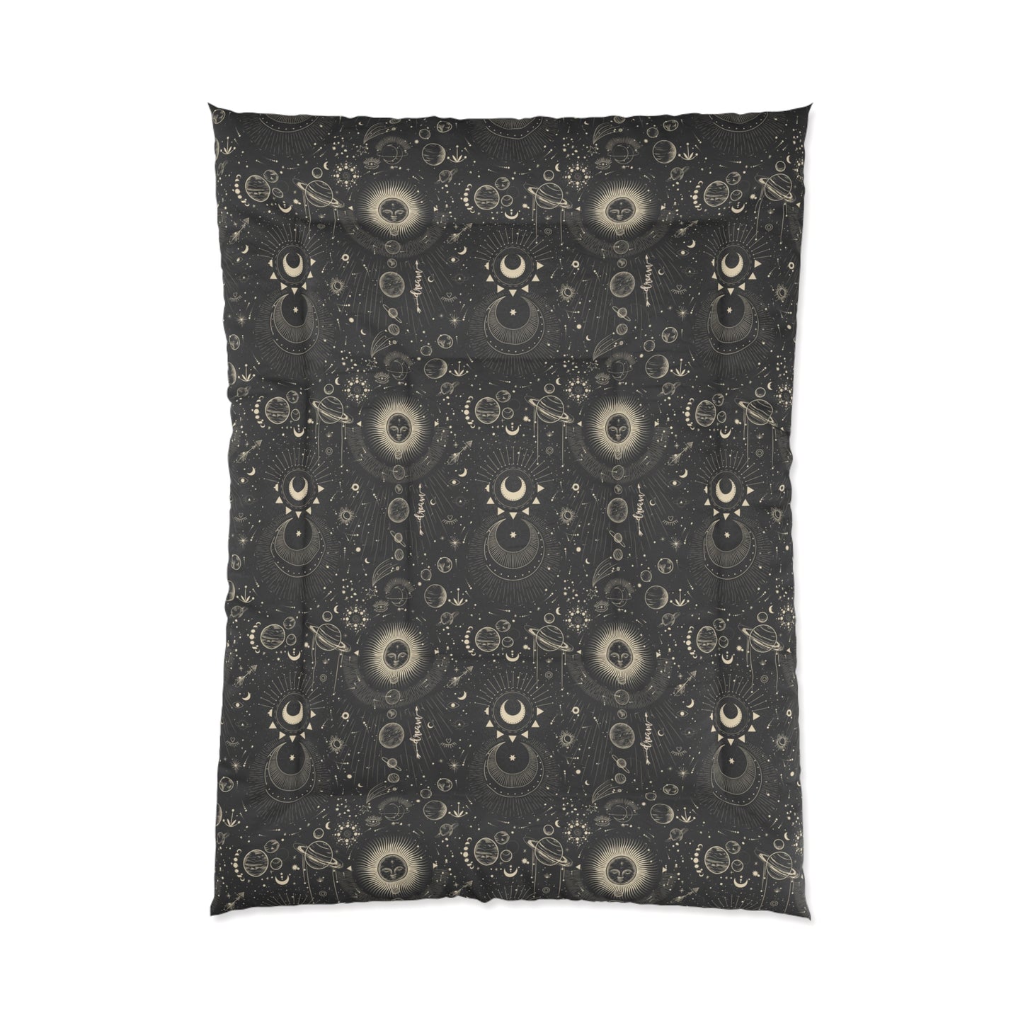 Abstract Dark Boho Comforter for Twin to King size beds