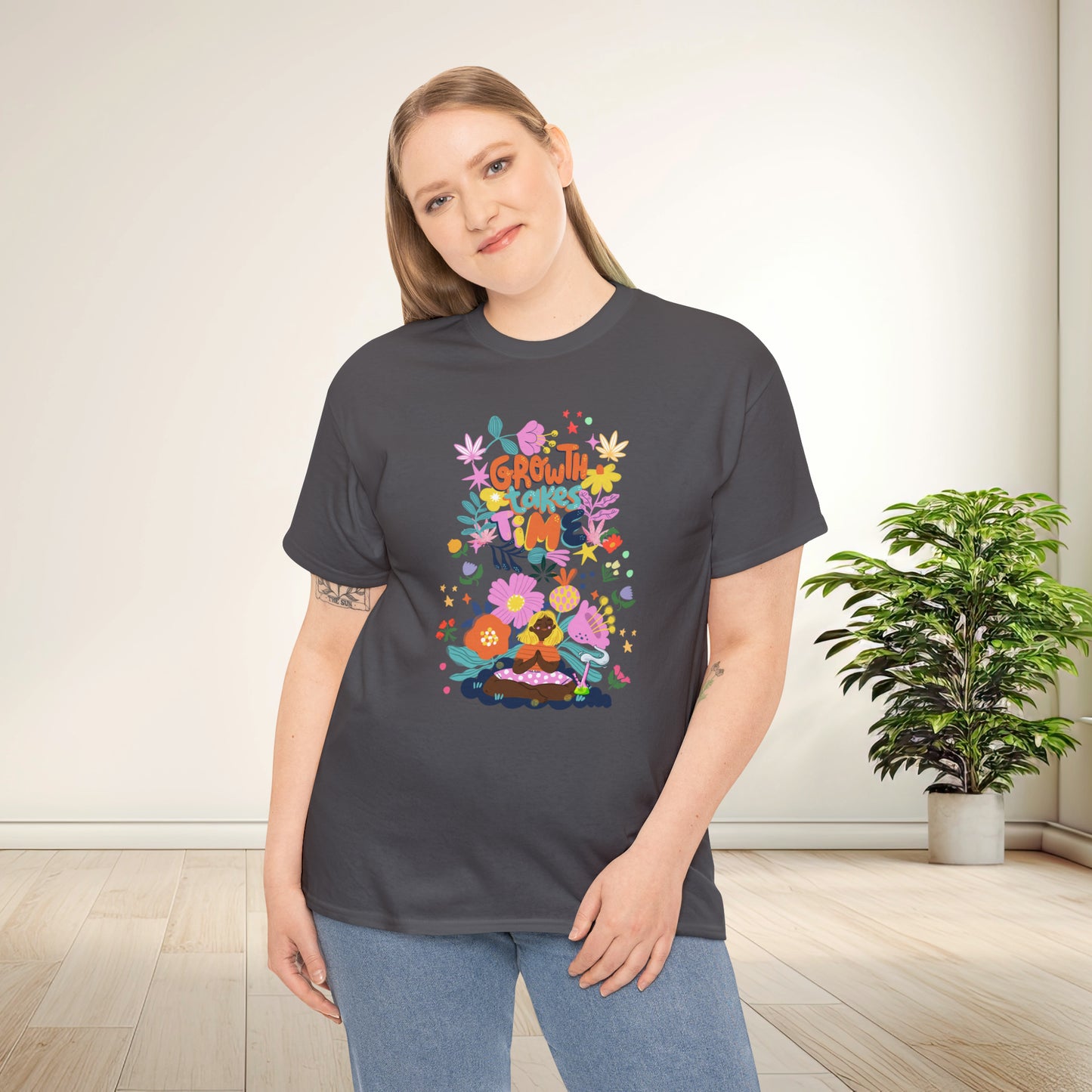 Growth Takes Time - Meditation T-shirt