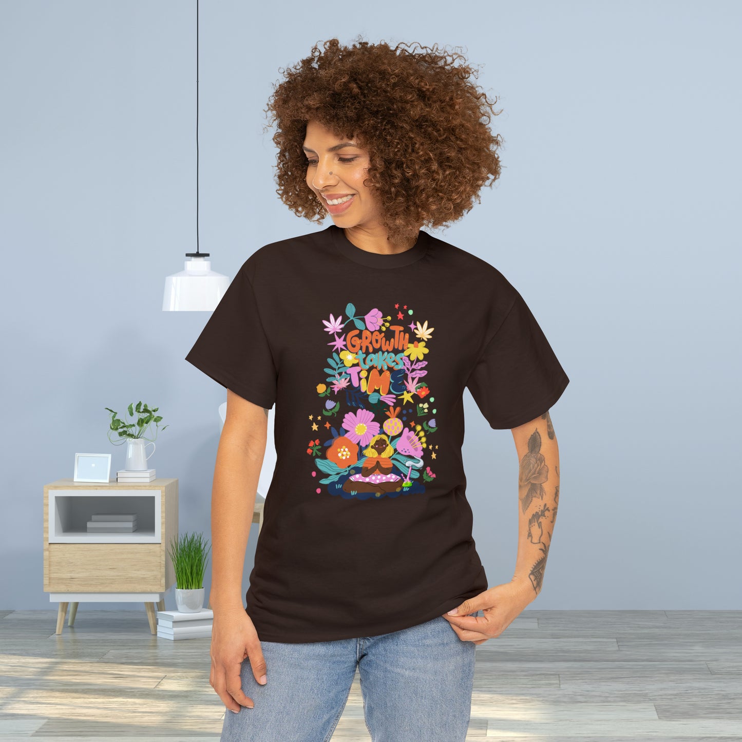 Growth Takes Time - Meditation T-shirt