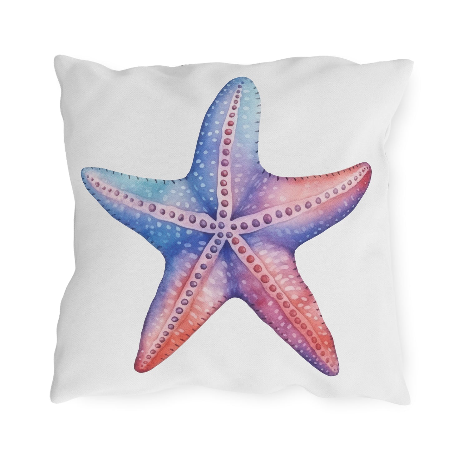 Coral Reef and Starfish Outdoor Pillows, Outdoor Decor, Housewarming Gift