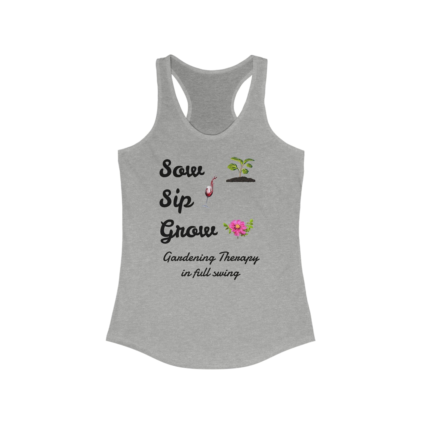 Gardening Therapy - Women's Ideal Racerback Tank