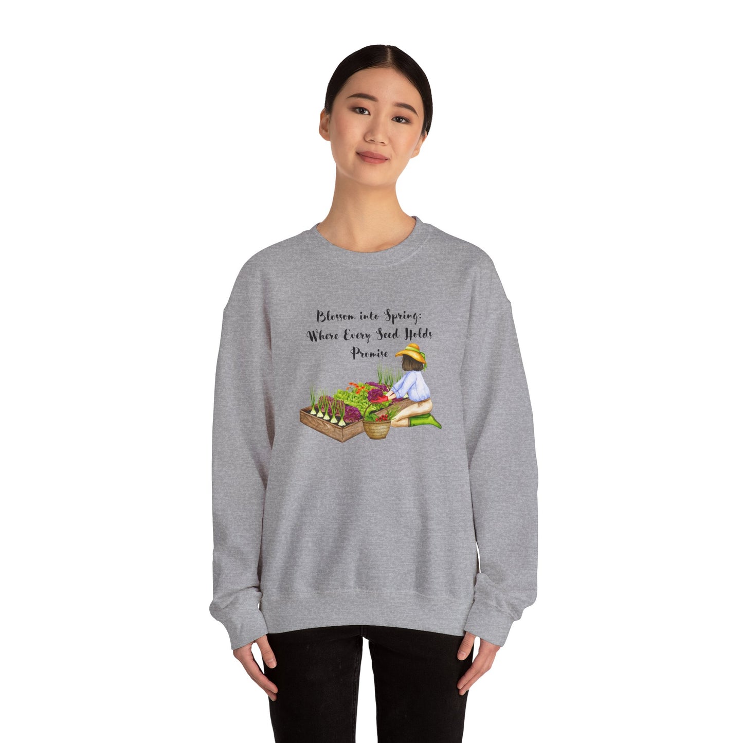 Gardener Gift, Spring Gardening, Spring Gift for Gardner, Grandmother Gift, Mom Gift Unisex Heavy Blend™ Crewneck Sweatshirt