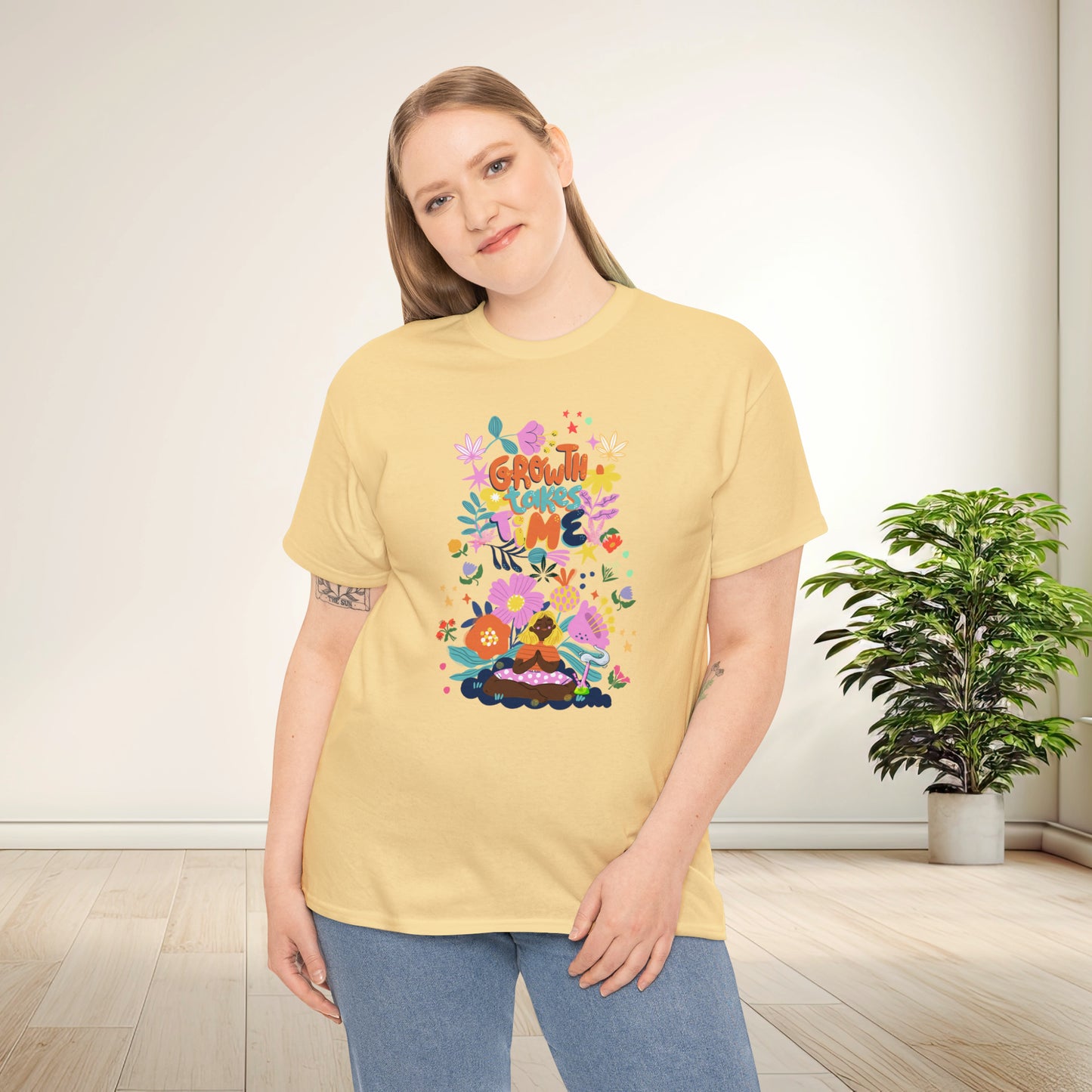 Growth Takes Time - Meditation T-shirt