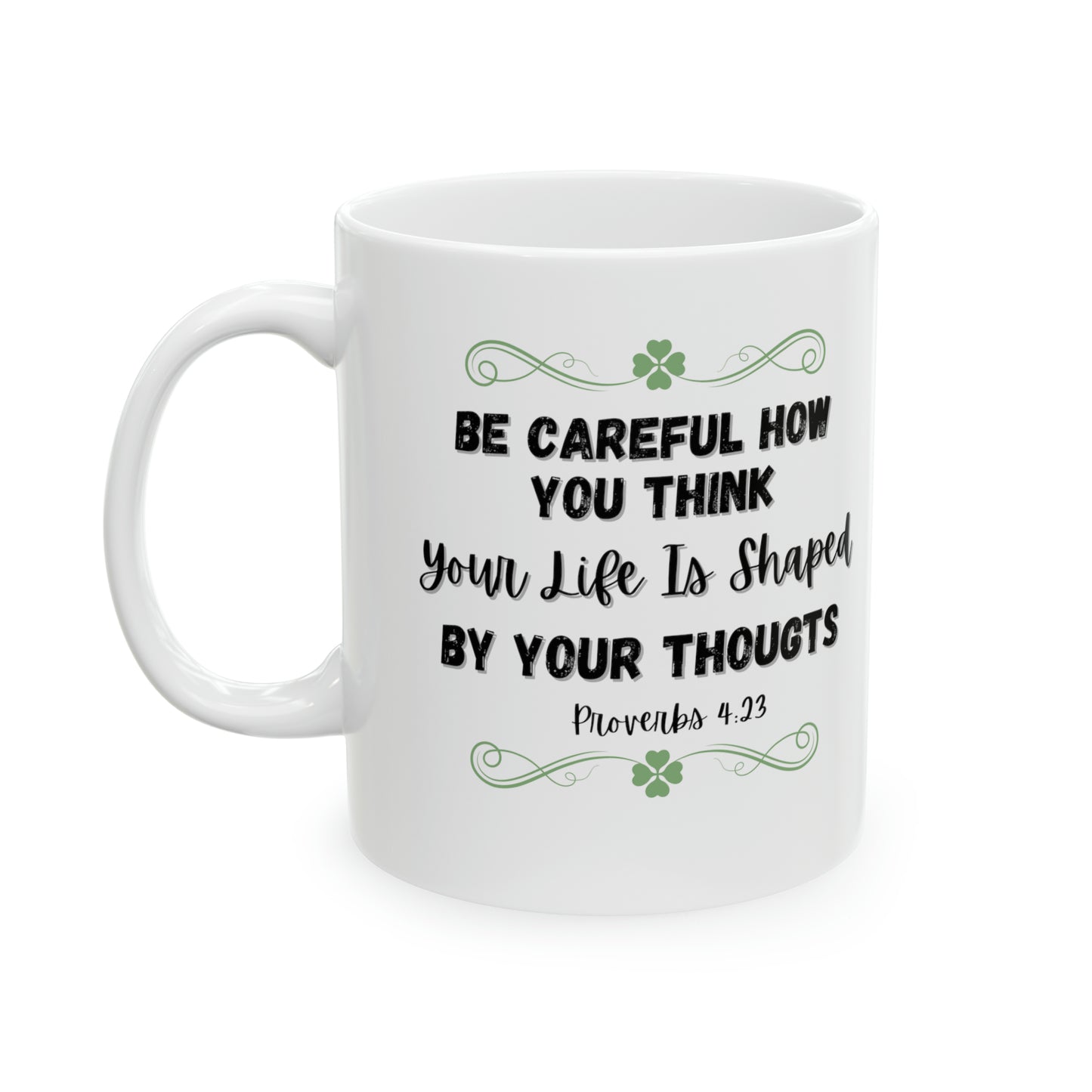 Faith Inspired Proverbs Gift Ceramic Mug, 11oz