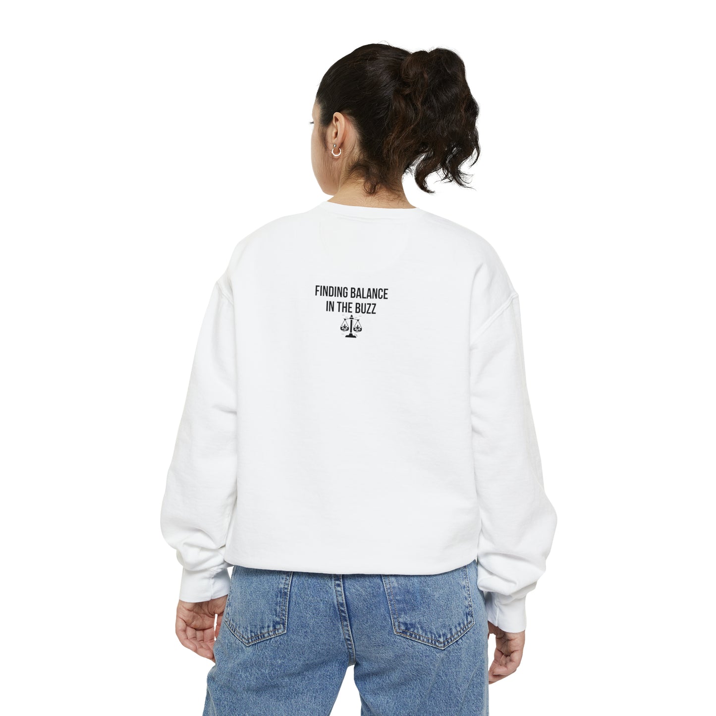 Keep Calm and Relax Cannabis Garment-Dyed Sweatshirt