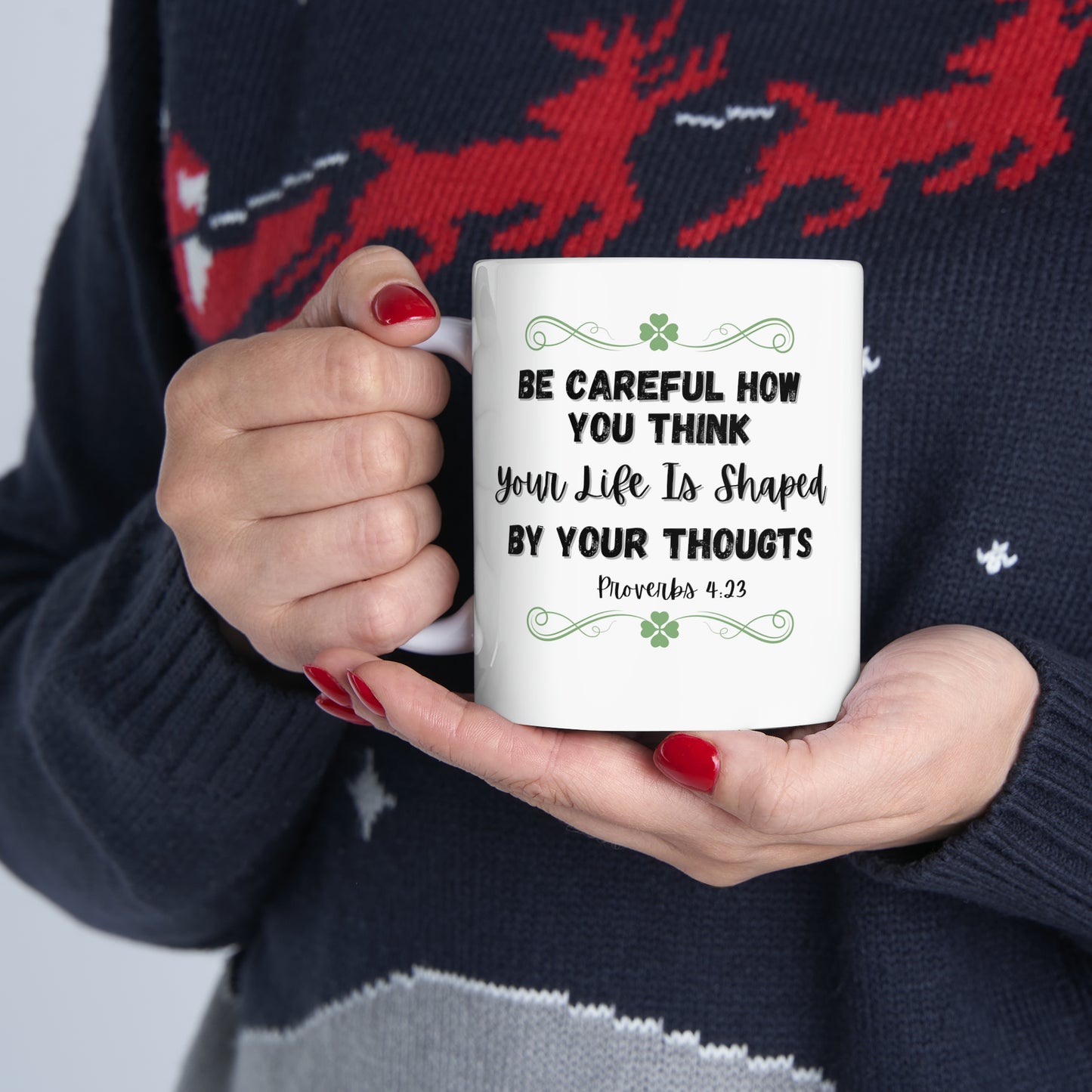 Faith Inspired Proverbs Gift Ceramic Mug, 11oz