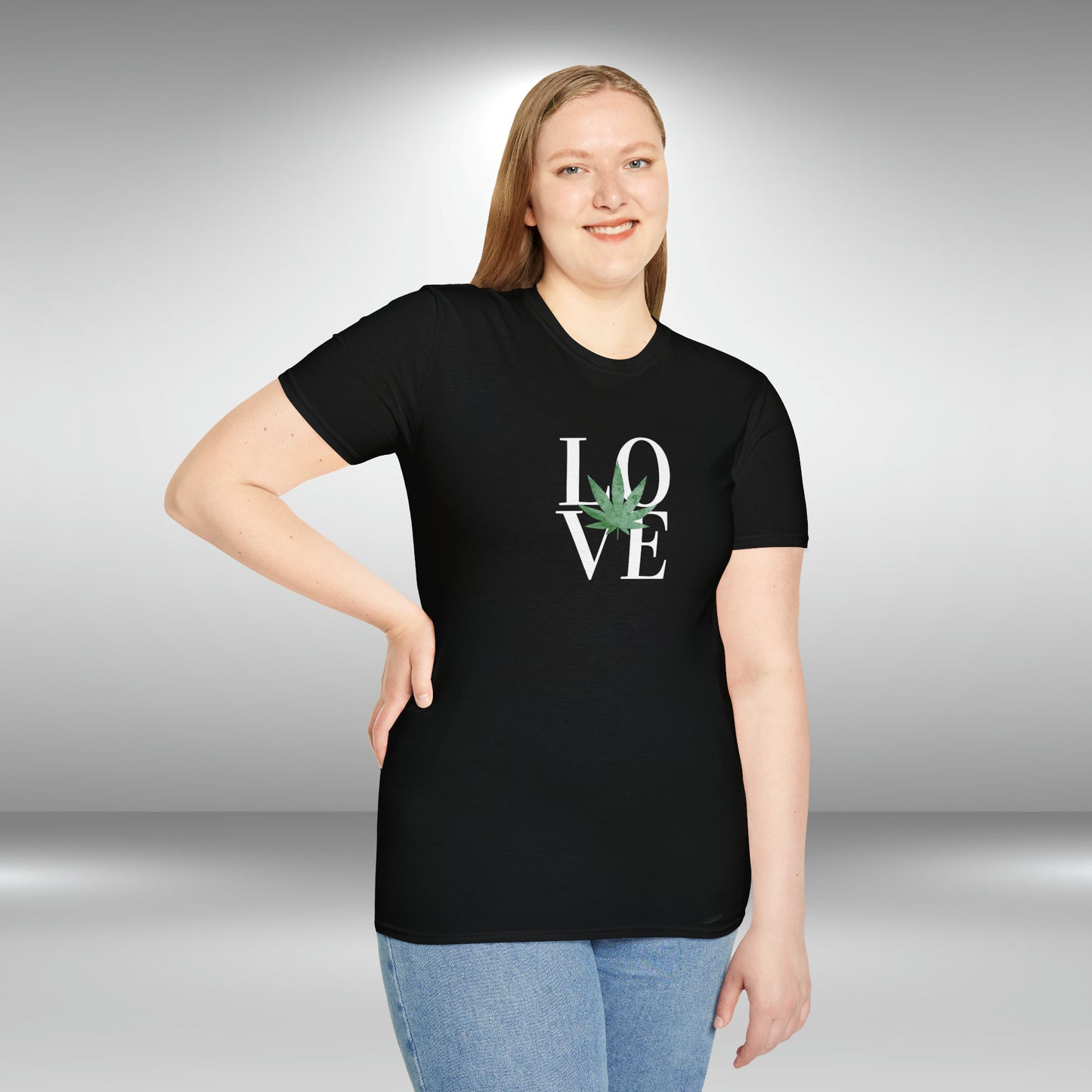 LOVE Cannabis T-Shirt Unisex Softstyle T-Shirt