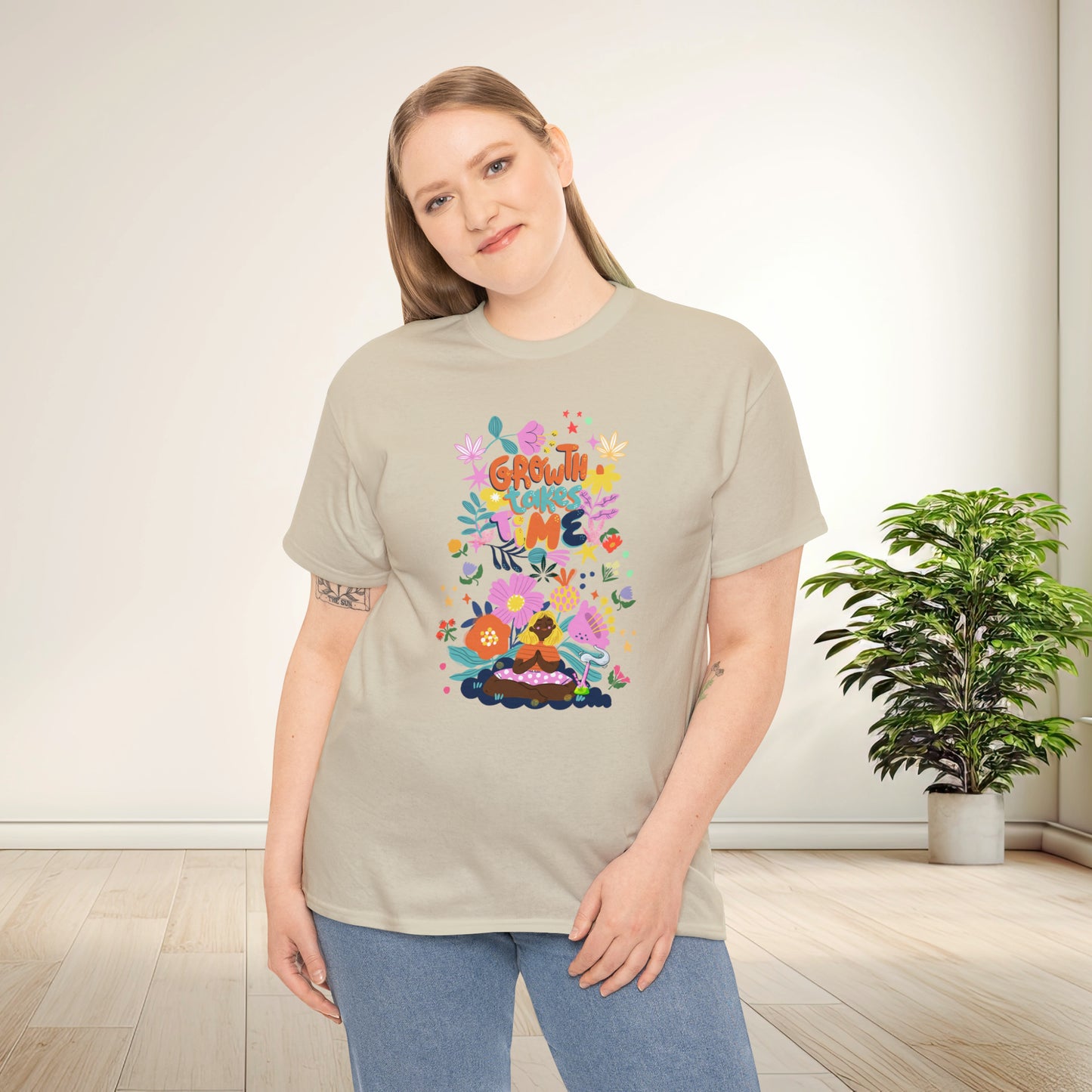 Growth Takes Time - Meditation T-shirt