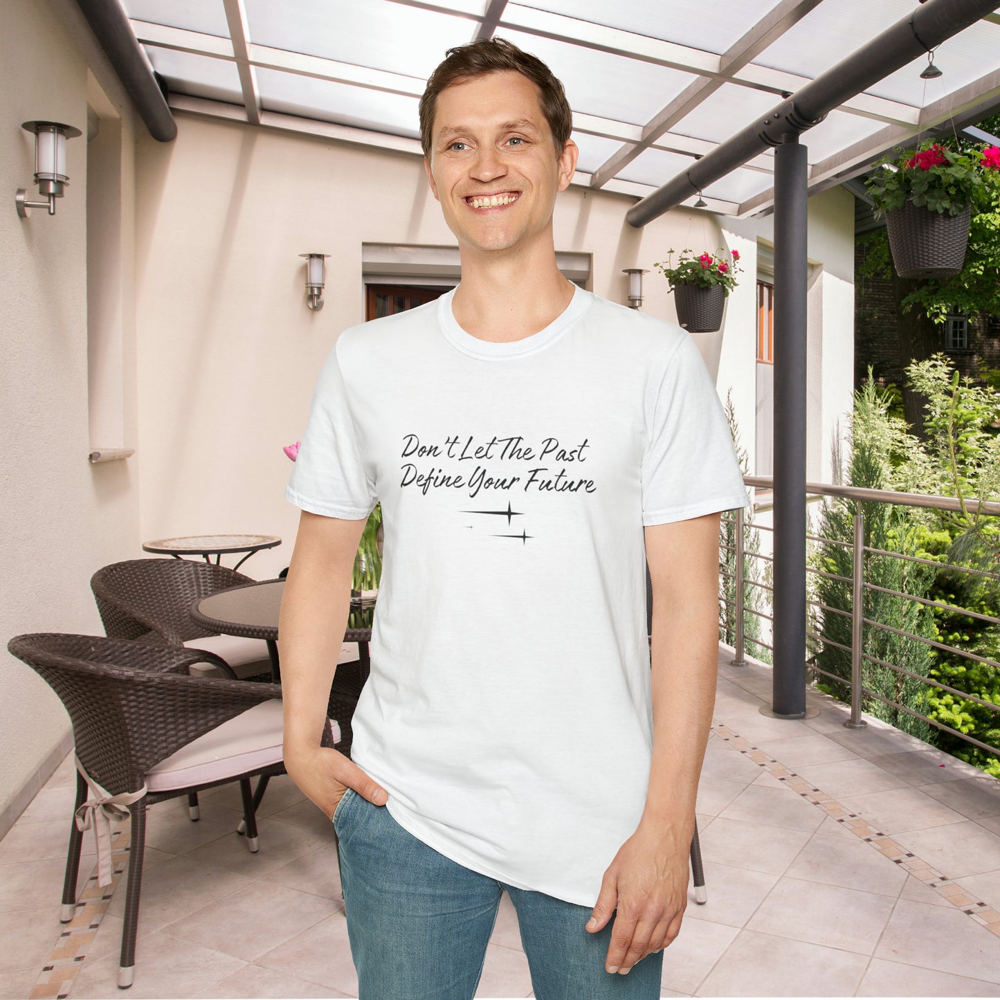 The Future is Yours Don't Let the Past Define You Look forward Gift Unisex Softstyle T-Shirt