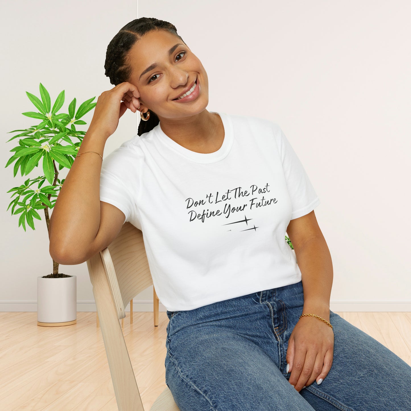 The Future is Yours Don't Let the Past Define You Look forward Gift Unisex Softstyle T-Shirt