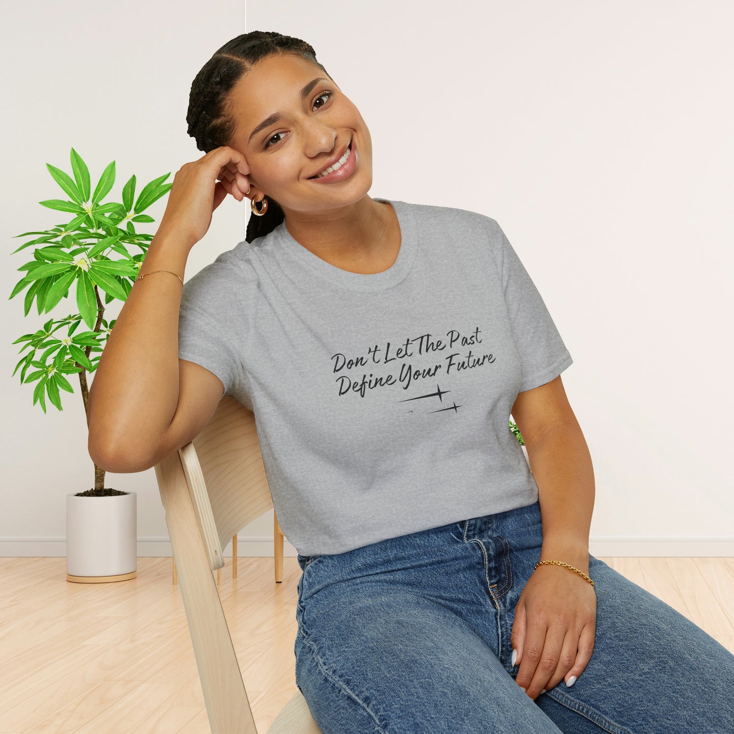 The Future is Yours Don't Let the Past Define You Look forward Gift Unisex Softstyle T-Shirt