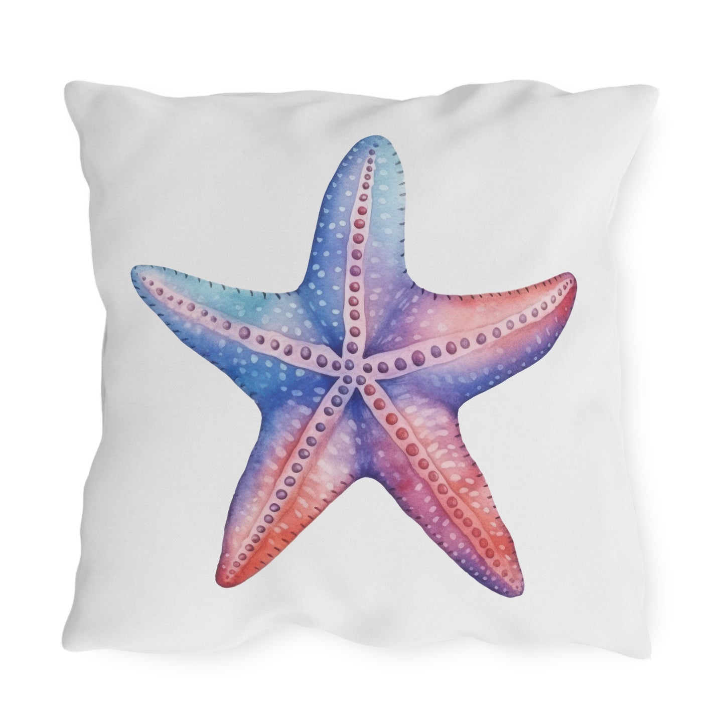 Coral Reef and Starfish Outdoor Pillows, Outdoor Decor, Housewarming Gift